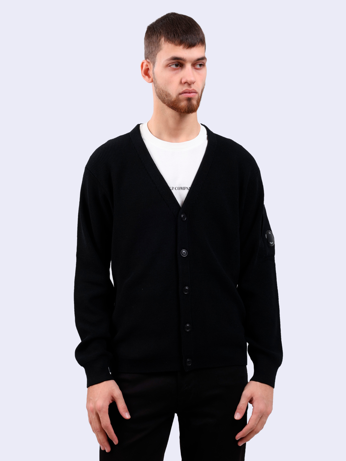 Кардиган C.P. Company 17CMKN253A 006595A 999 черный мужской — купить в интернет-магазине Verdistore
