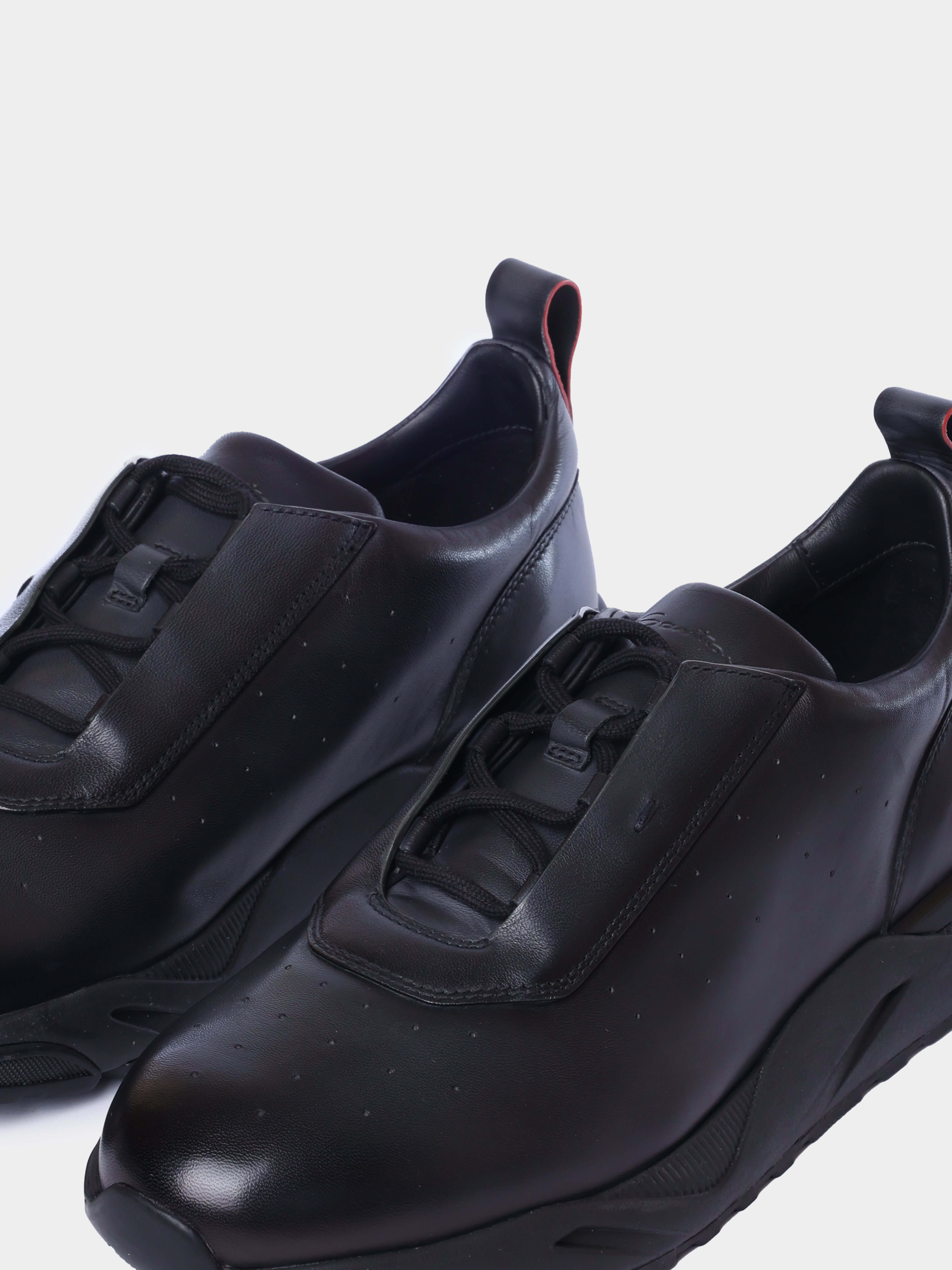 Кроссовки Santoni MBIG22027NERTGONG62 кожаные мужские — купить в интернет-магазине Verdistore
