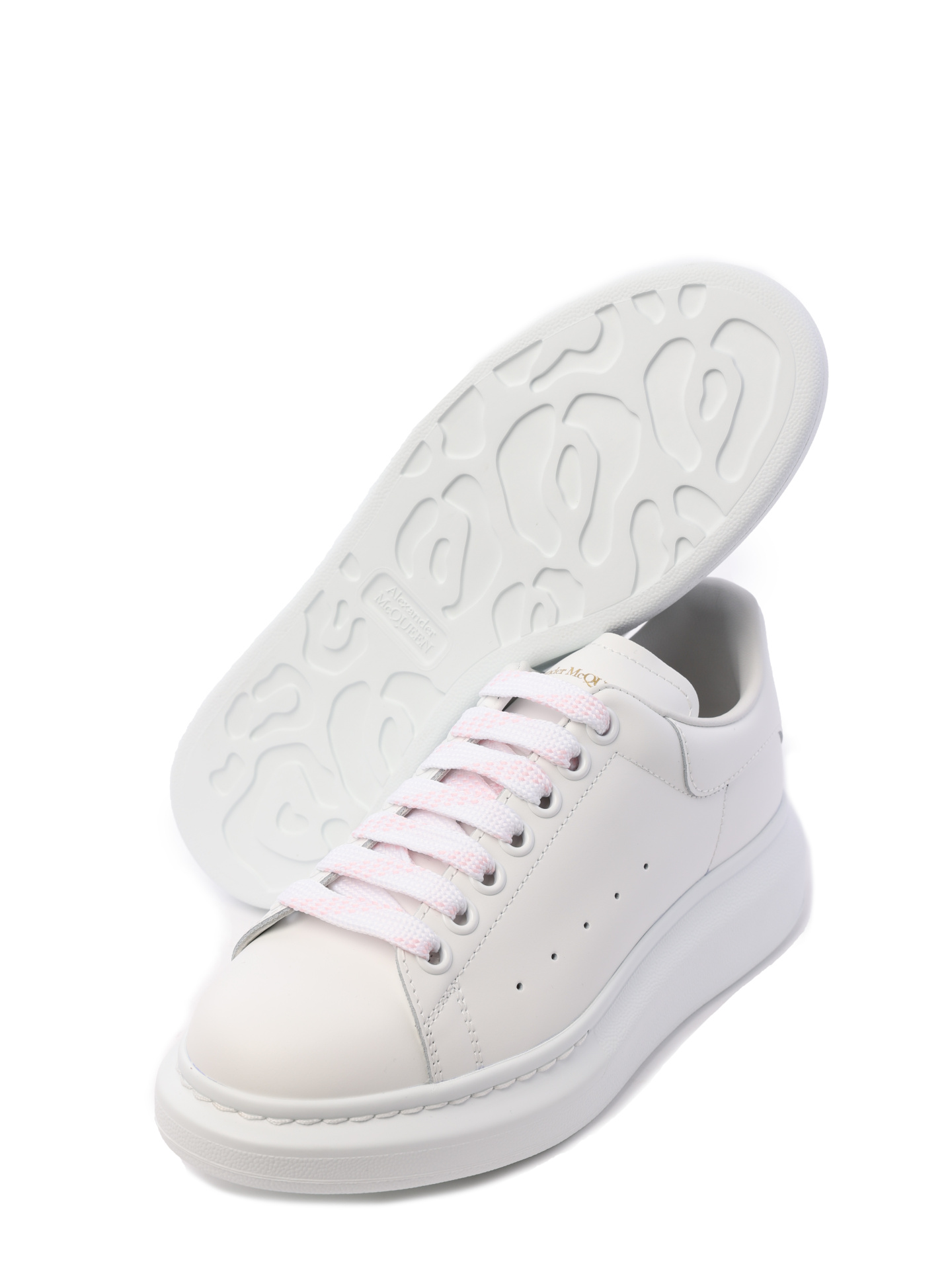Кеды Alexander McQueen 553770WHGP0 9000 белые женские с лаконичным монохромным дизайном — купить в интернет-магазине Verdistore