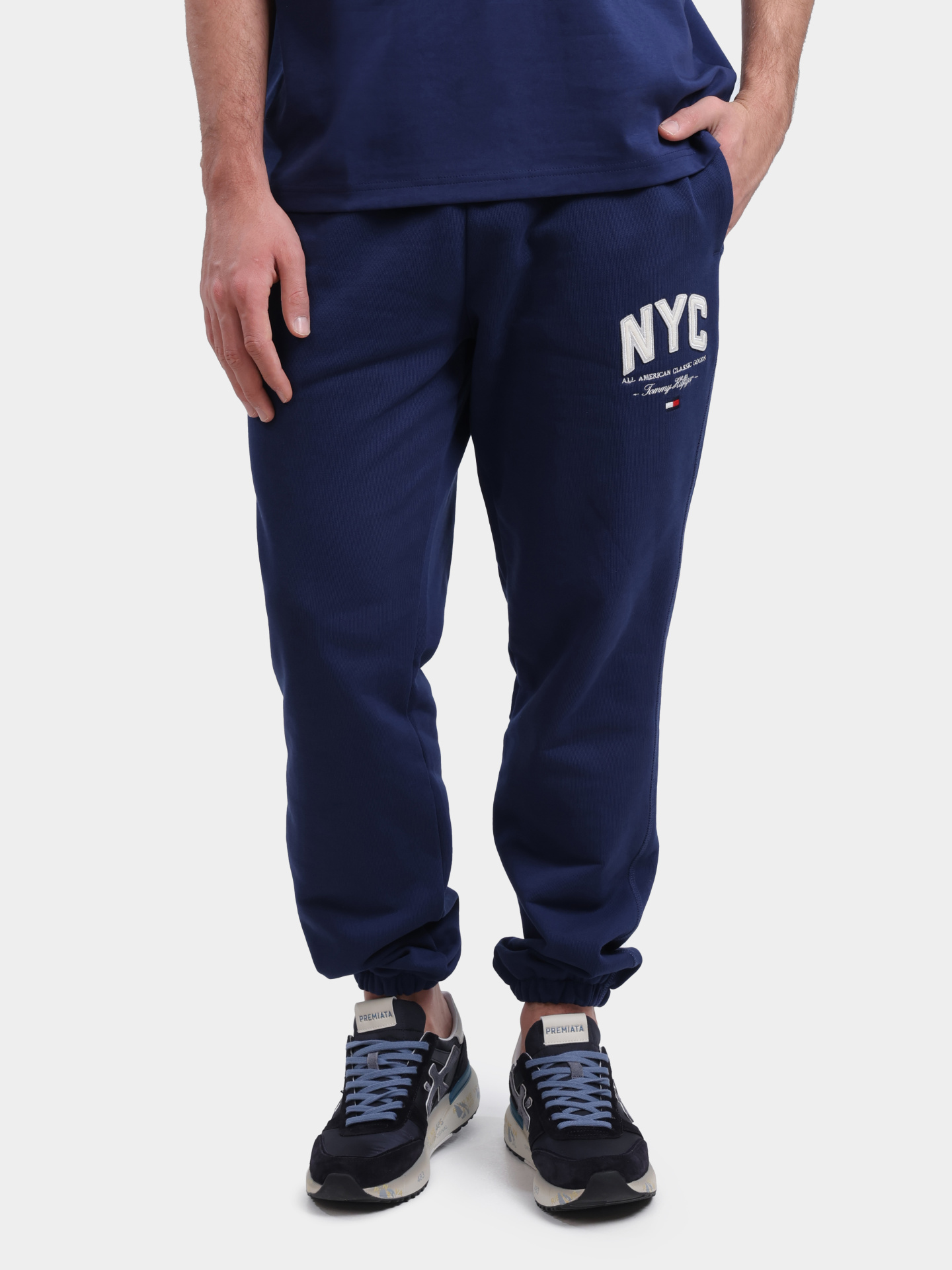 Брюки Tommy Hilfiger MW0MW39688 мужские с логотипом — купить в интернет-магазине Verdistore