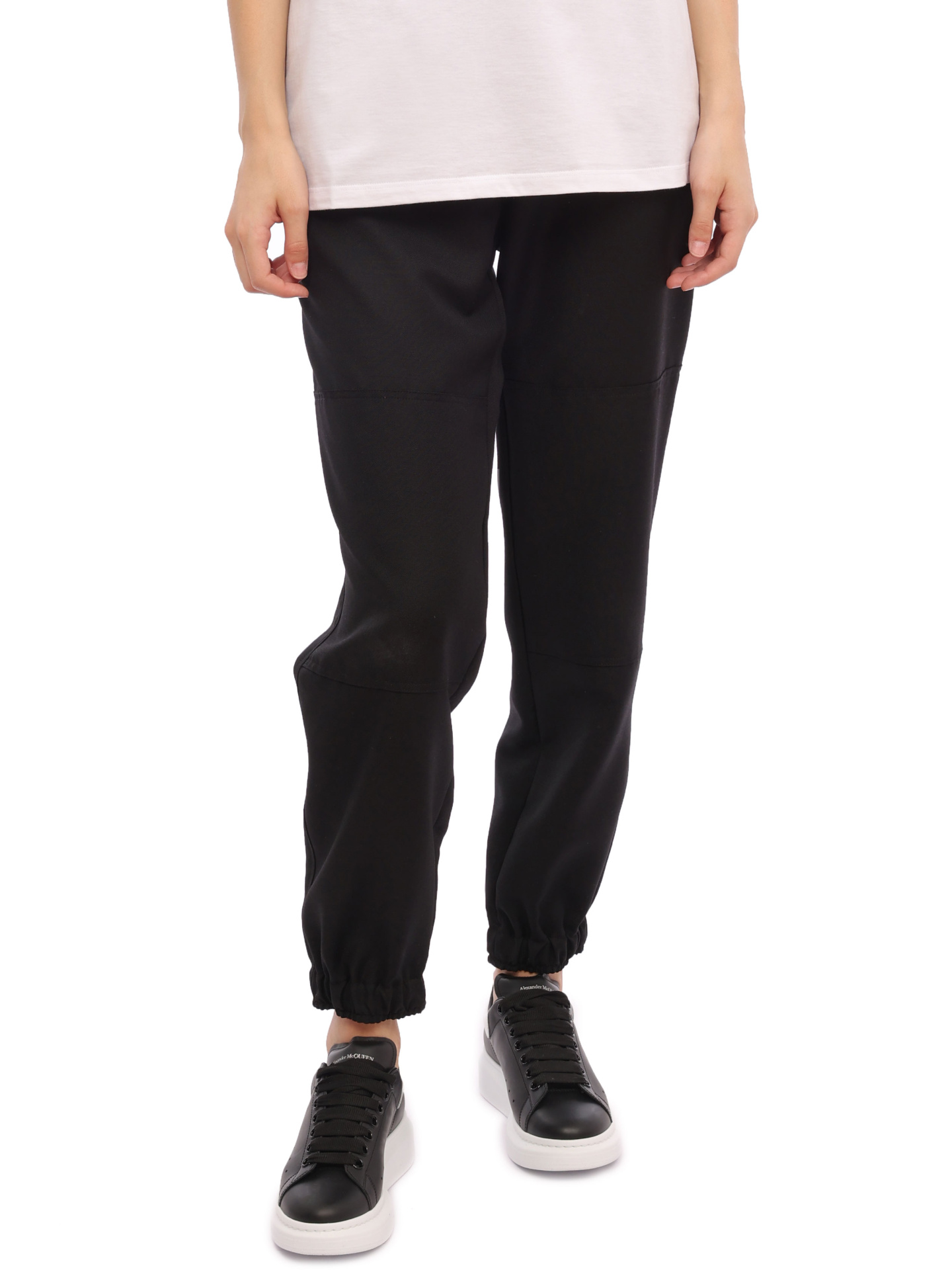 картинка Брюки Alexander McQueen 678056-QSU63 1000 черные женские от магазина Verdistore