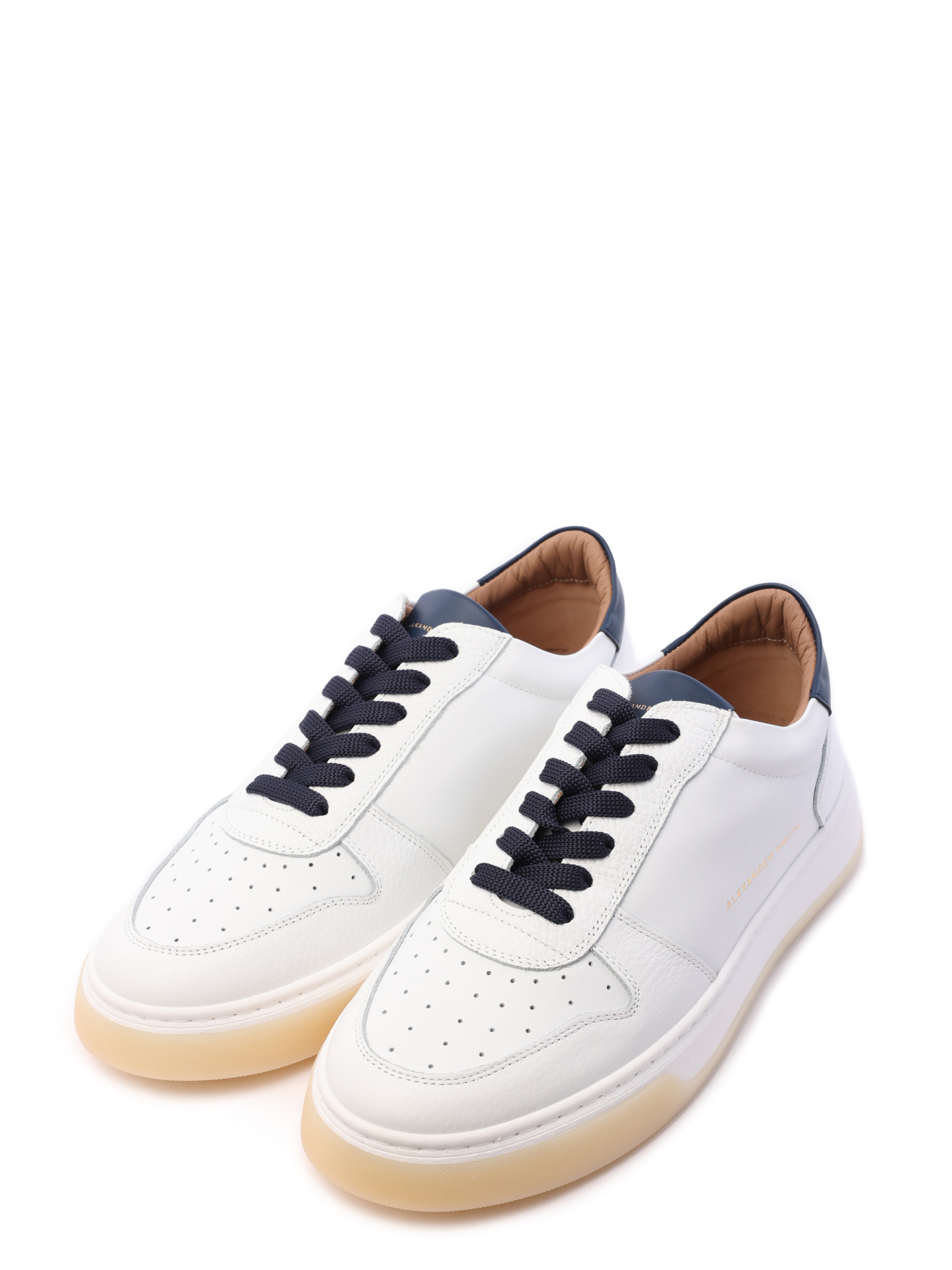 Кеды Alexander Smith AW T2U 91 WBL белые мужские с перфорацией — купить в интернет-магазине Verdistore