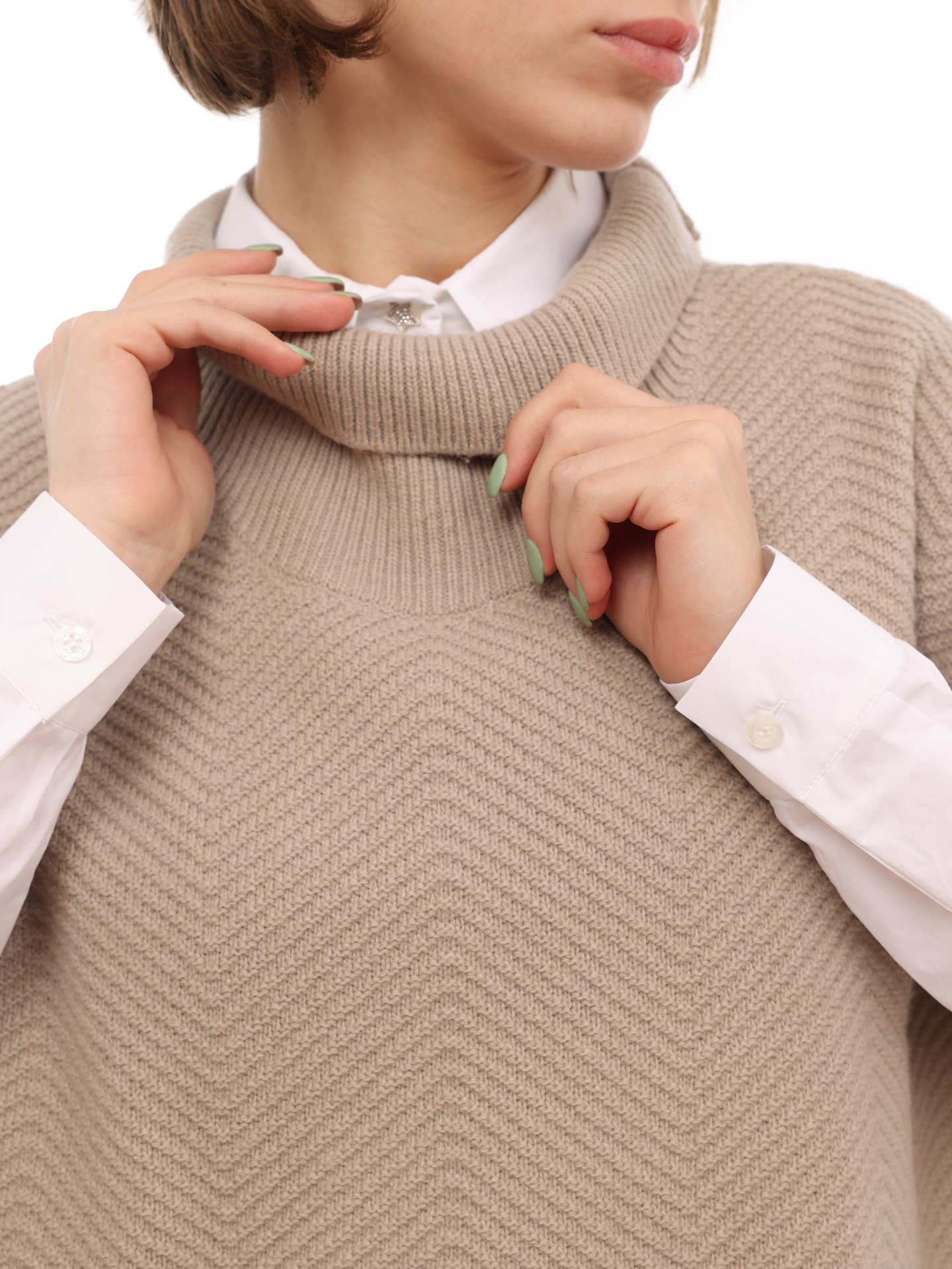 Джемпер Armani Exchange 6LYM1L YM1BZ 1768 бежевый женский из шерсти — купить в интернет-магазине Verdistore