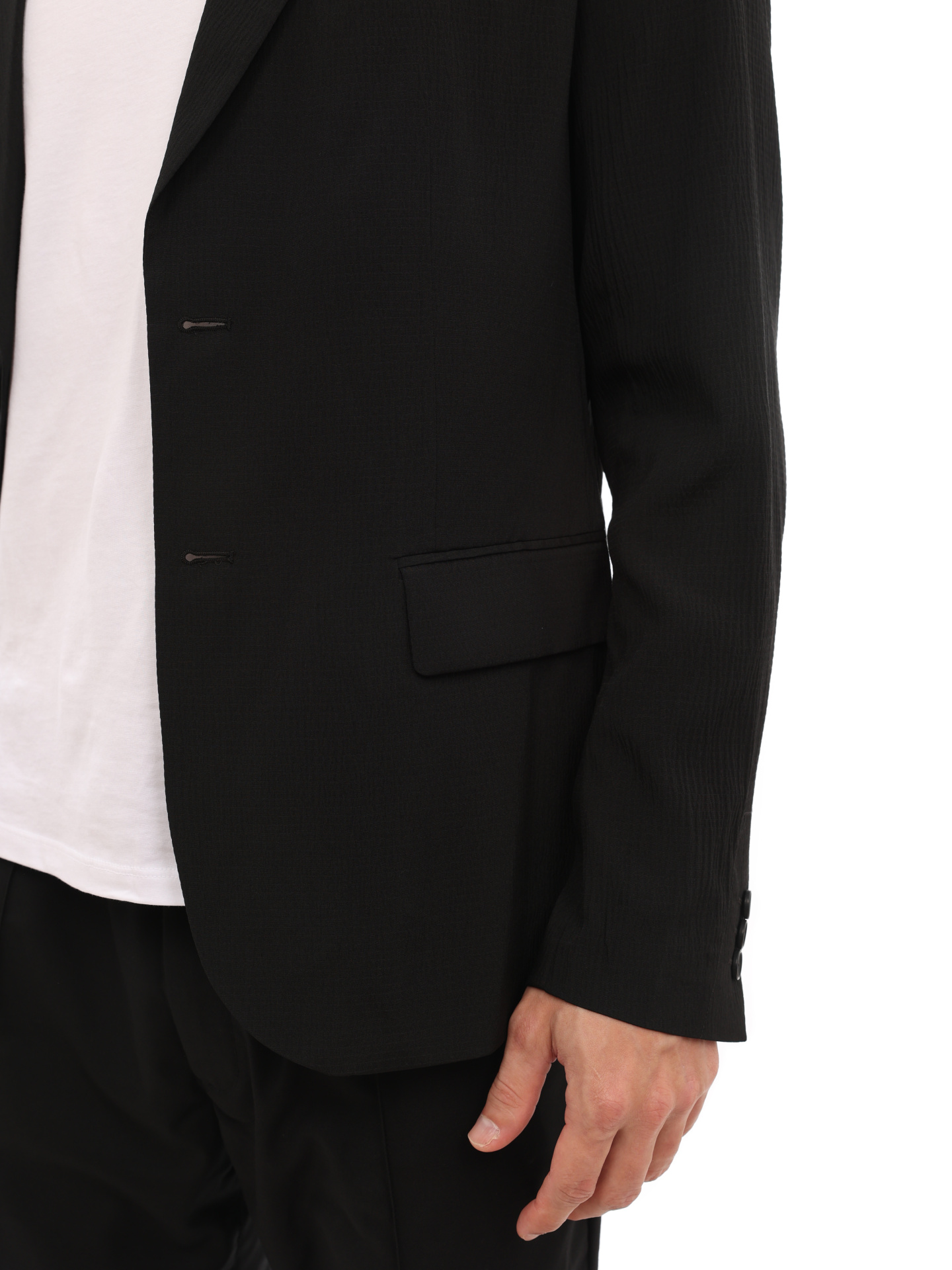 Пиджак Armani Exchange 3LZG45 ZNN5Z 1200 черный мужской из фактурной ткани — купить в интернет-магазине Verdistore