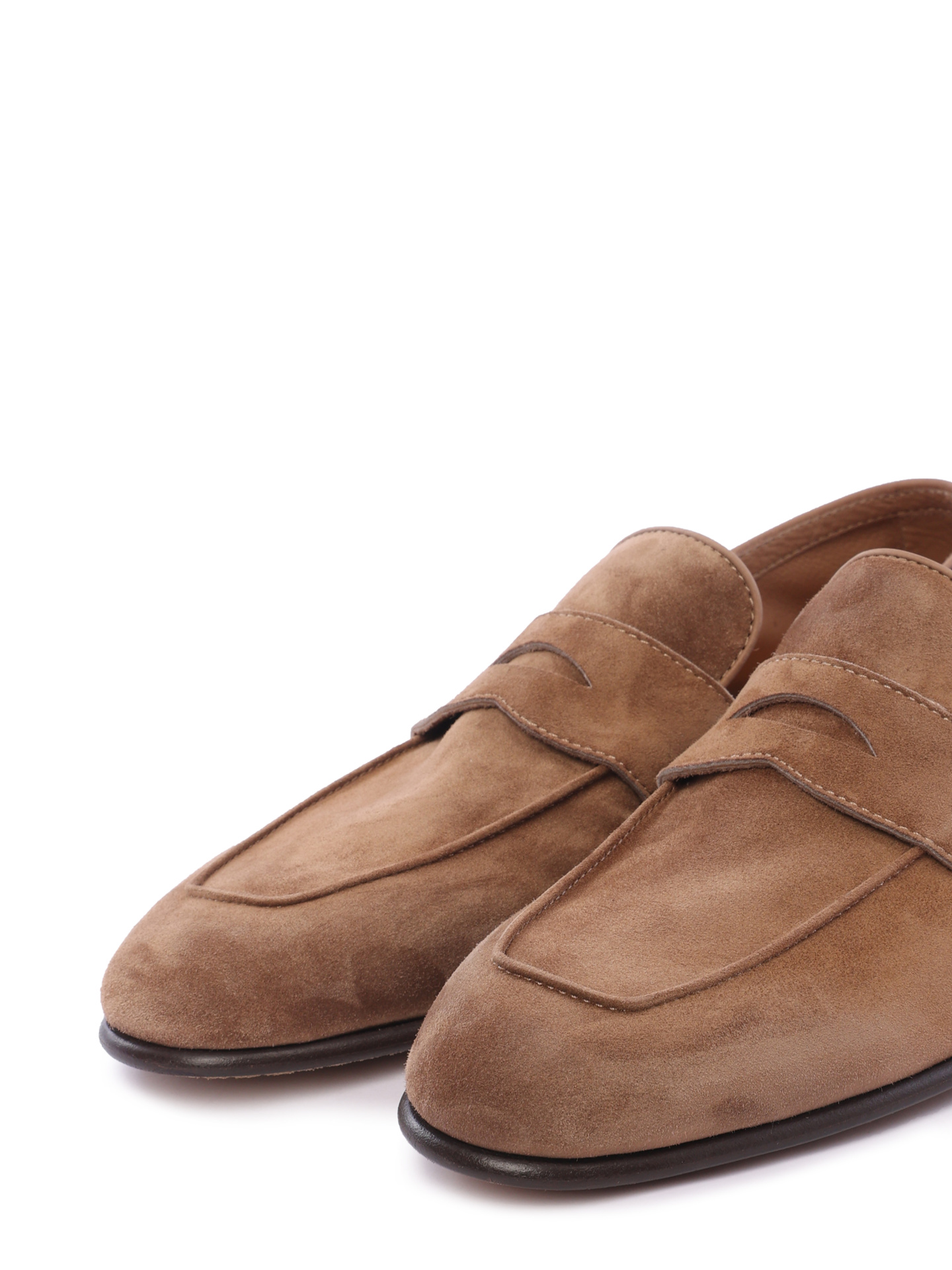 Лоферы Brunello Cucinelli MZUCAB2248 C8865 песочные мужские из замши — купить в интернет-магазине Verdistore