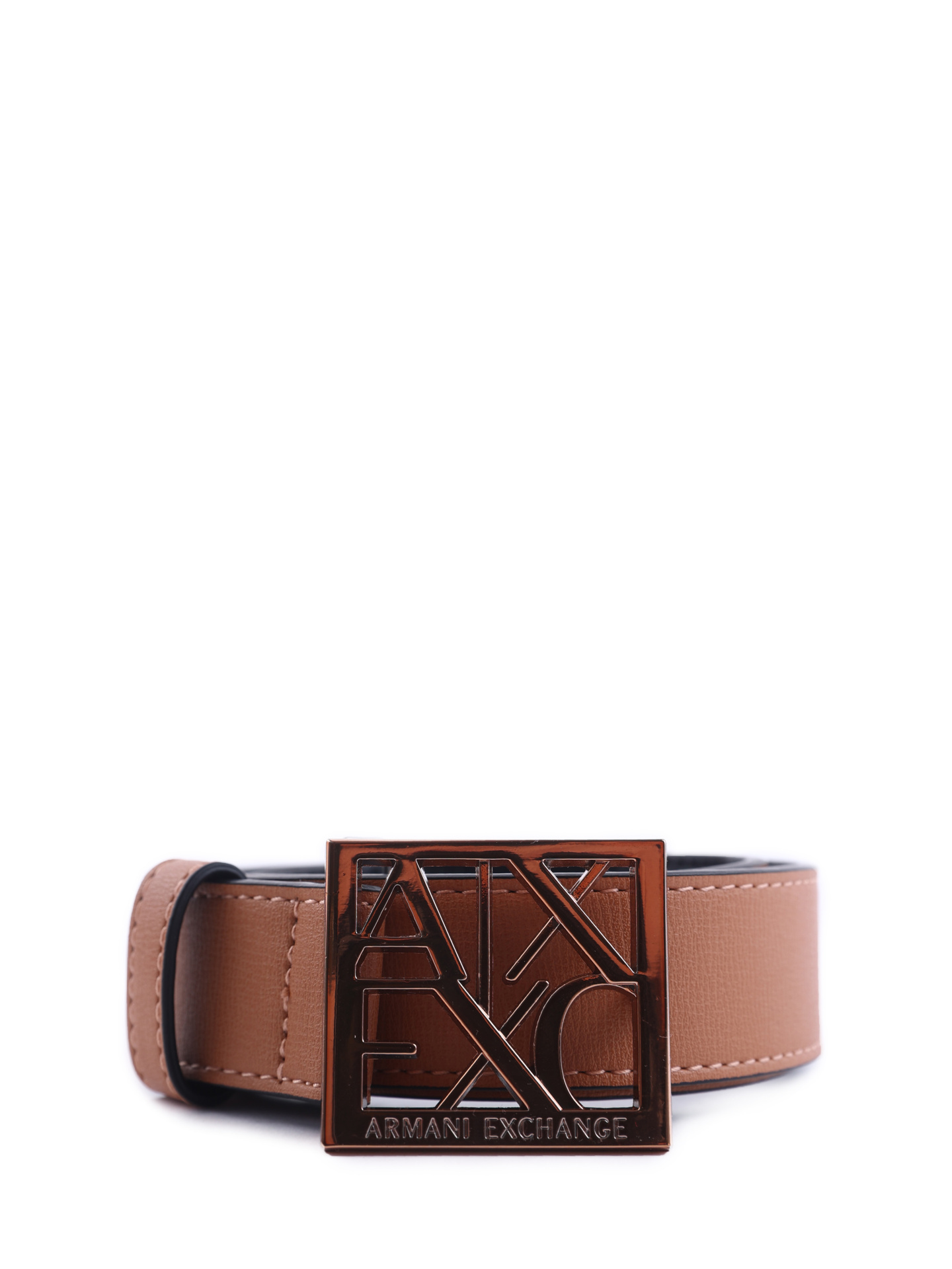 Ремень Armani Exchange 941130 0A874 09250 коричневый женский с логотипом — купить в интернет-магазине Verdistore