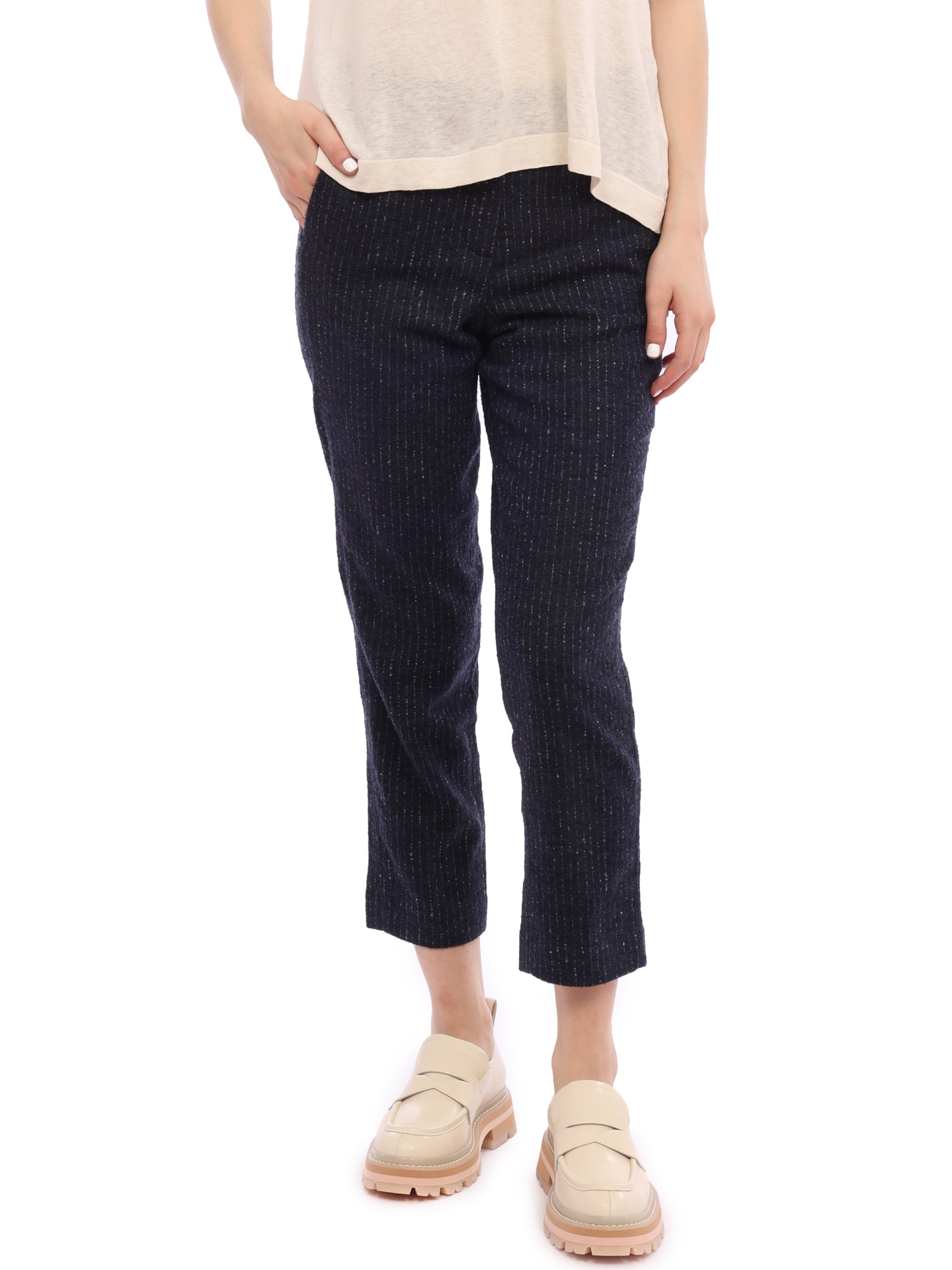 Брюки Ballantyne LLT043 синие женские в полоску — купить в интернет-магазине Verdistore