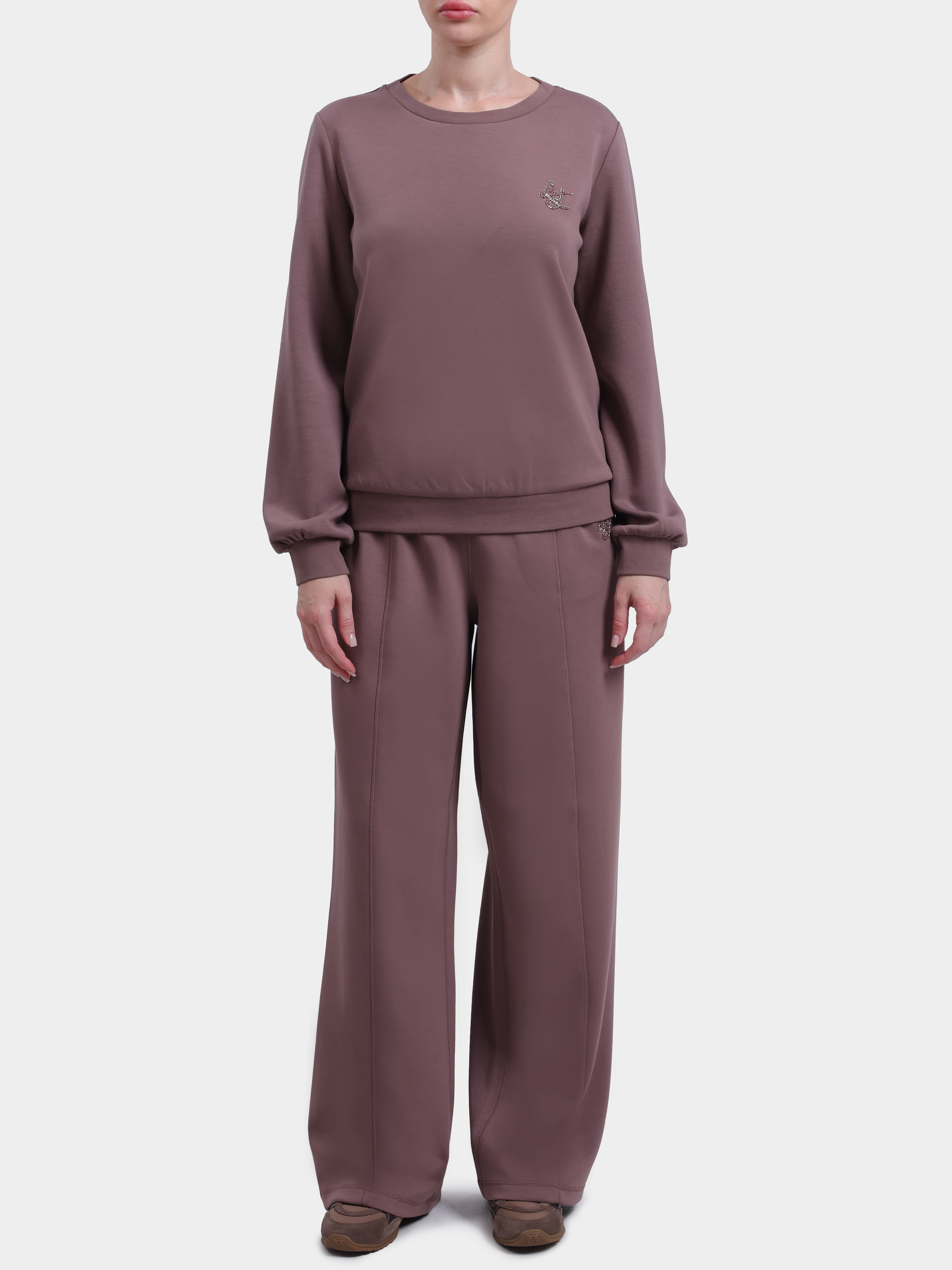 Джемпер Liu-Jo Sport TF6206 J3958 81409 женский с маленьким логотипом из страз — купить в интернет-магазине Verdistore