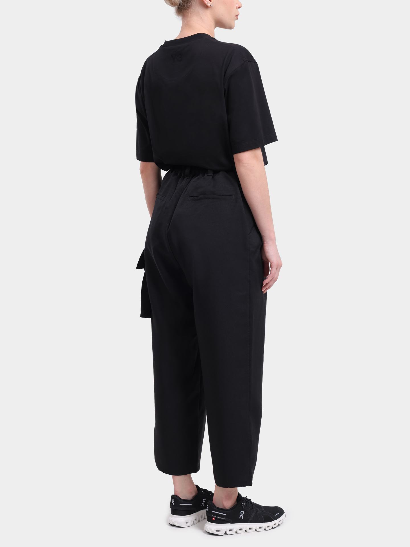 Брюки-карго Y-3 KS7654 BLACK черные женские — купить в интернет-магазине Verdistore