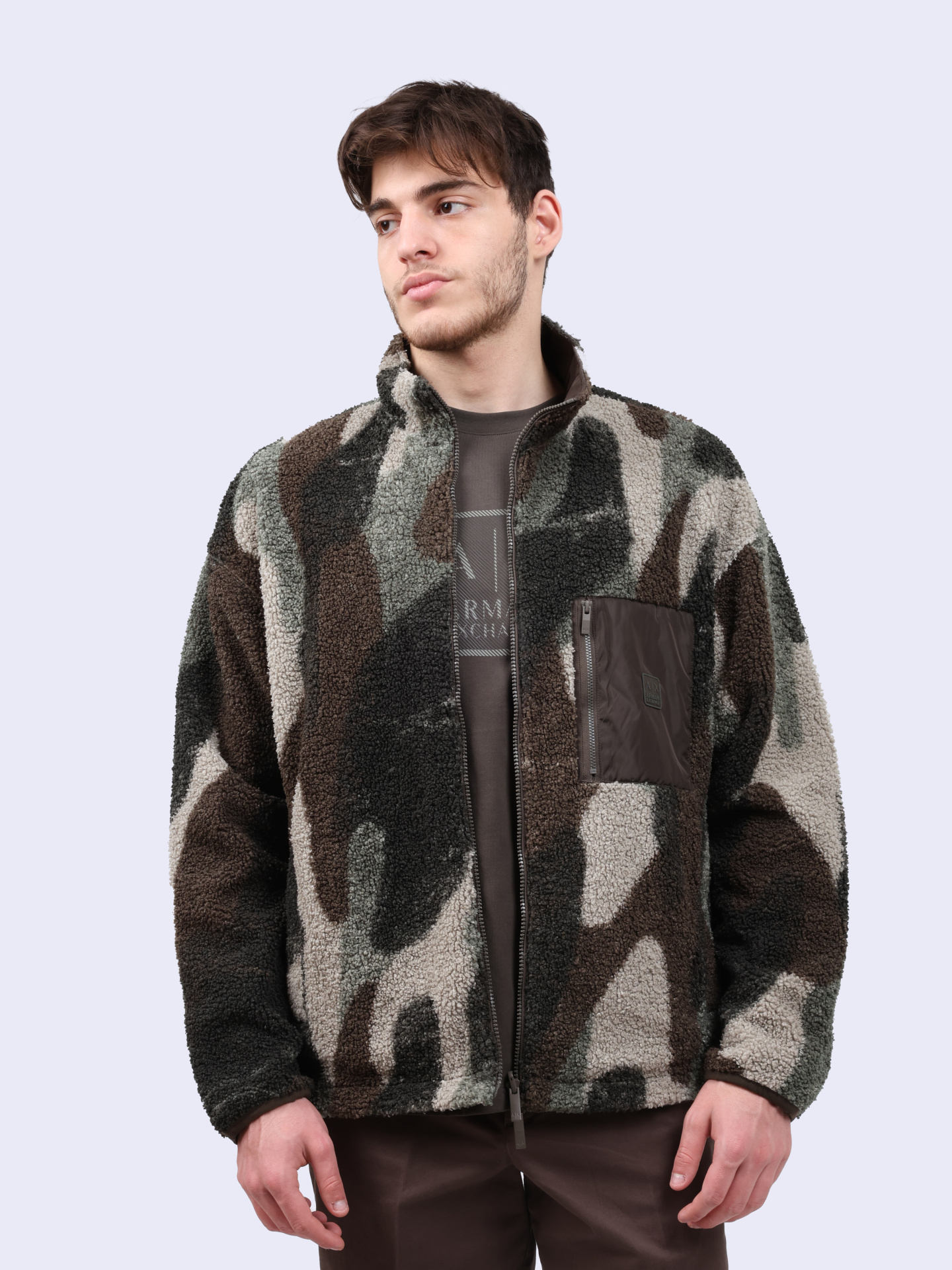 Куртка Armani Exchange 6DZBHA ZJNGZ 5815 флисовая мужская — купить в интернет-магазине Verdistore