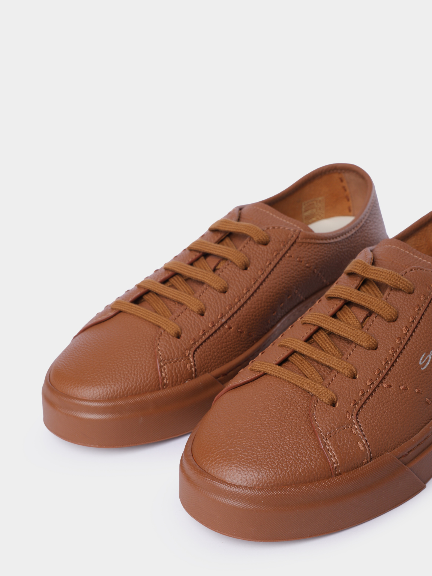 Кеды Santoni MBGG22063CUOTMIAC45 кожаные мужские — купить в интернет-магазине Verdistore