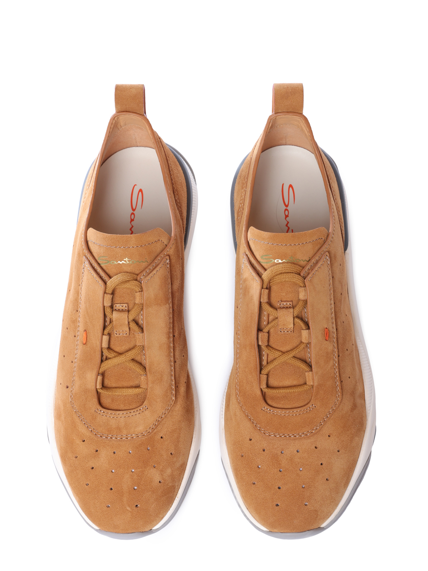 Кроссовки Santoni MBIG22032BGRTSEQC39 замшевые мужские — купить в интернет-магазине Verdistore