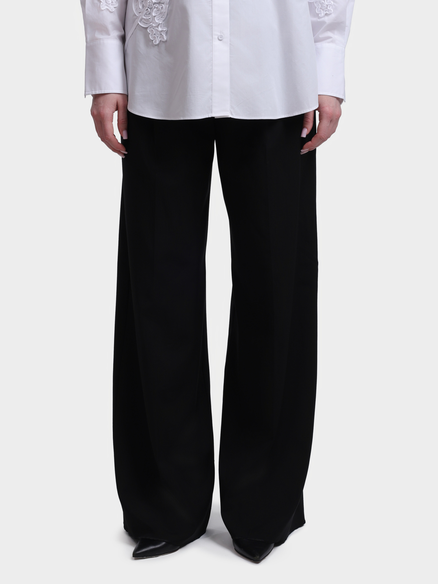 Брюки Marella MLLCOMO 003 женские черные прямог кроя — купить в интернет-магазине Verdistore