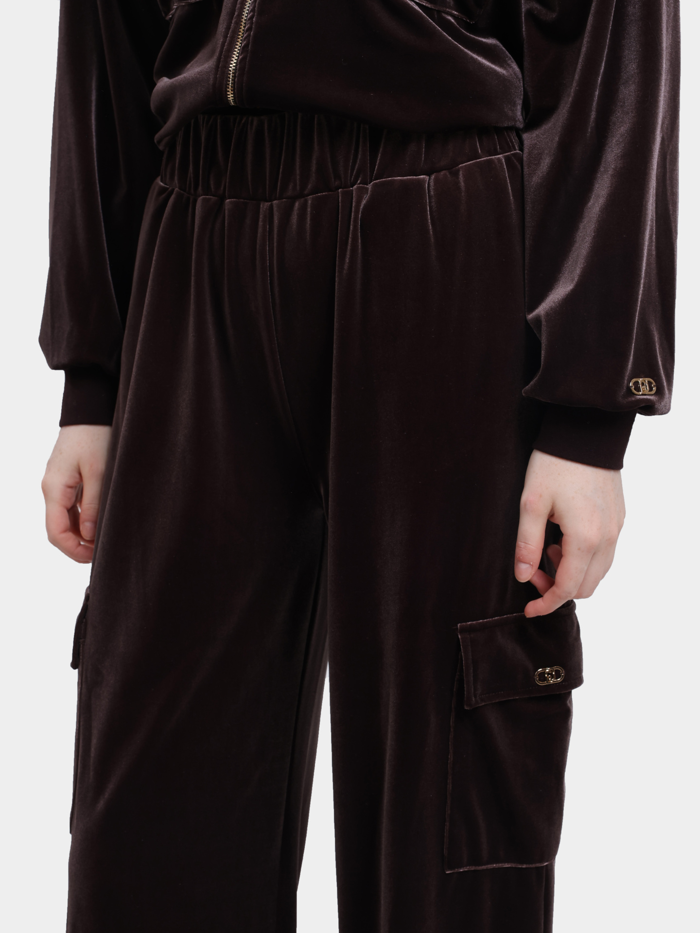 Брюки-карго Liu-Jo TF5111 J4955 90915 велюровые женские — купить в интернет-магазине Verdistore