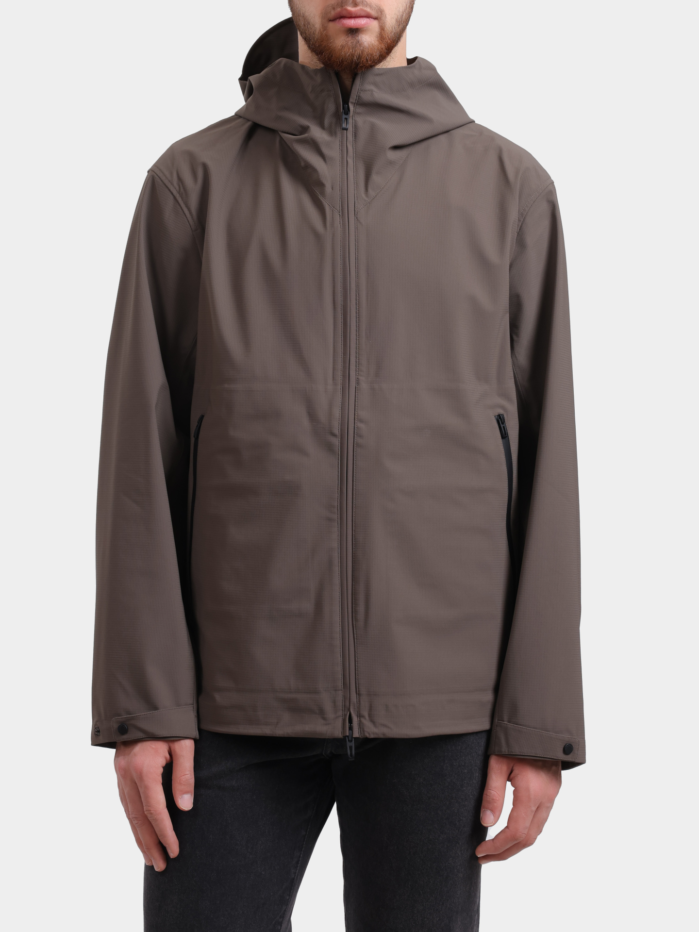 Куртка Emporio Armani EM000818 AF13090 U6200 коричневая мужская из водоотталкивающего материала — купить в интернет-магазине Verdistore