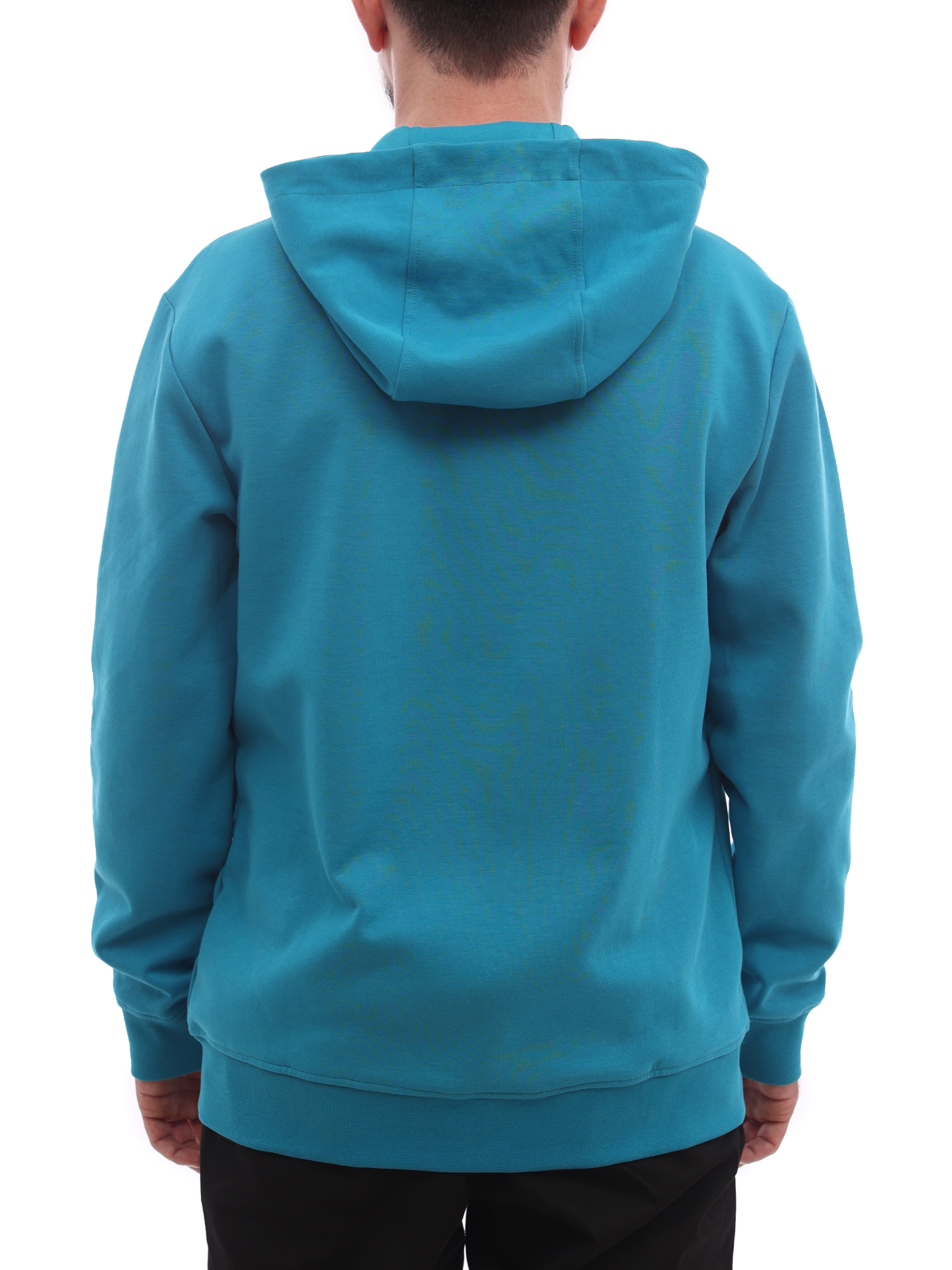 Худи Armani Exchange 3LZMAM ZJ8QZ 15BB голубое мужское из хлопка — купить в интернет-магазине Verdistore