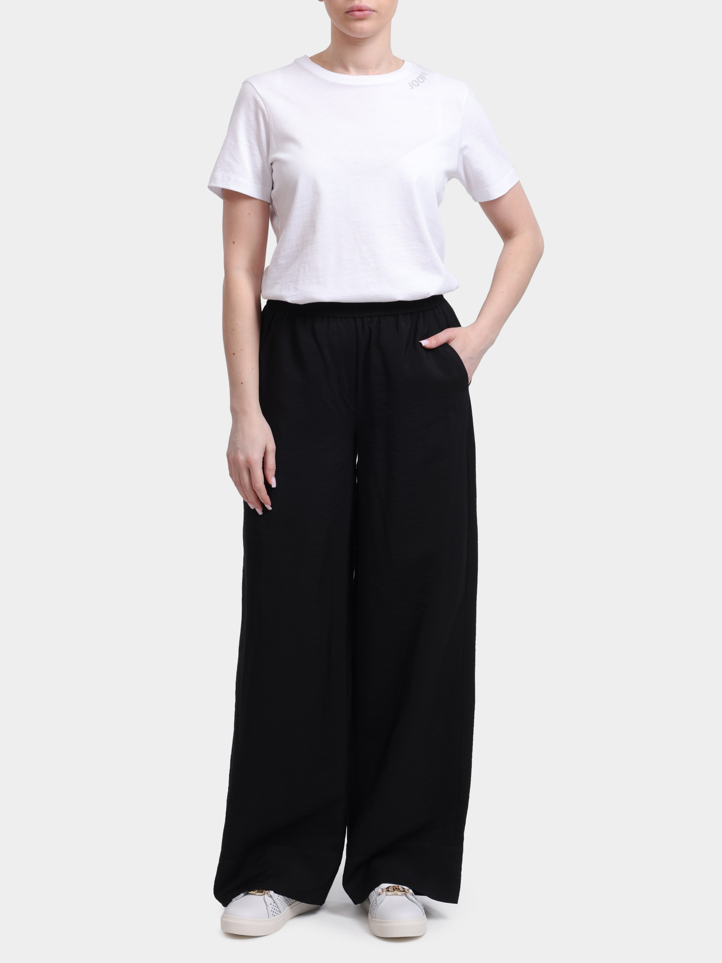 Брюки Marella Sport MLSEREMI 005 черные женские свободного кроя — купить в интернет-магазине Verdistore