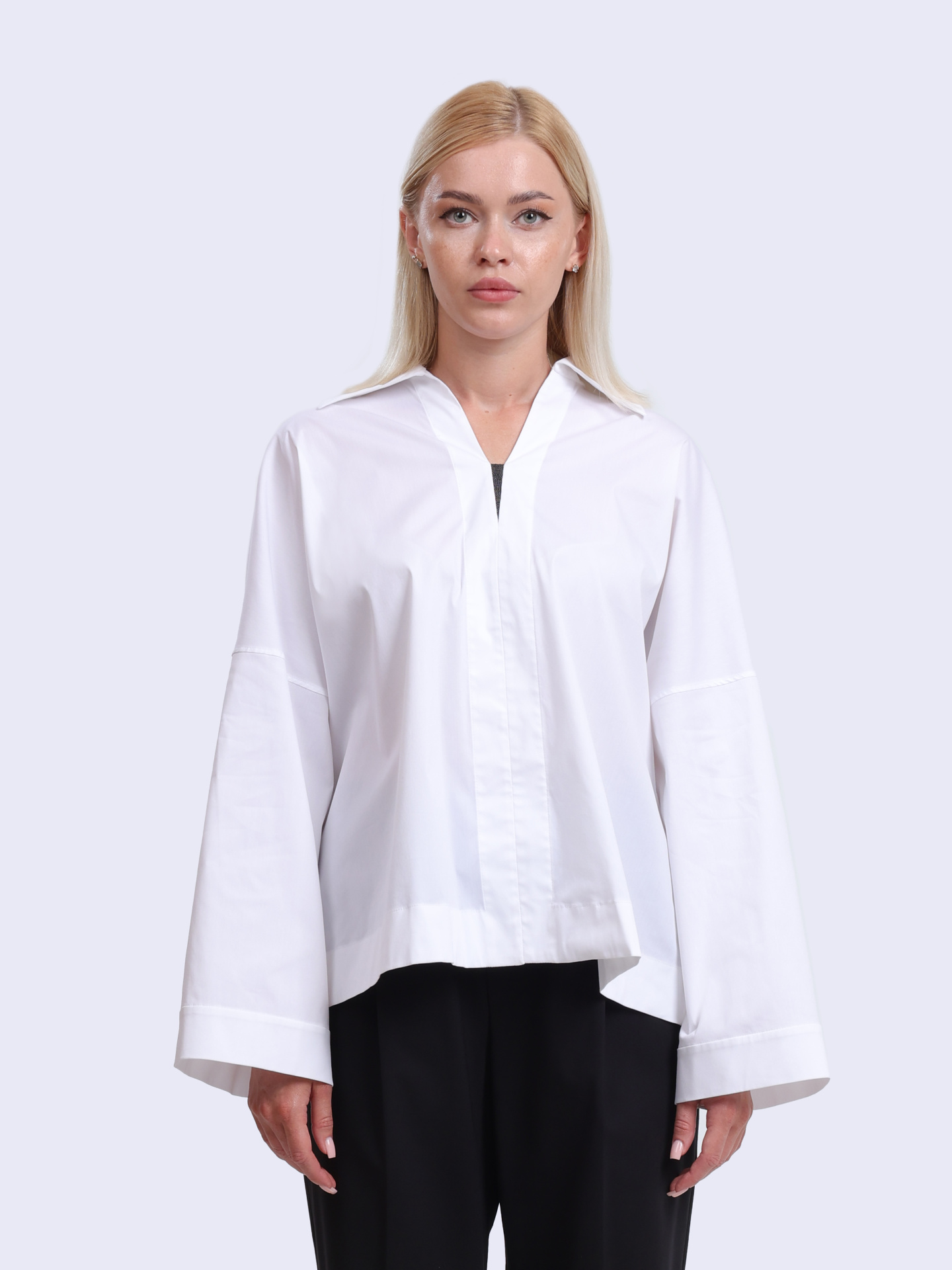 Рубашка Brunello Cucinelli M0091HD505 белая женская — купить в интернет-магазине Verdistore