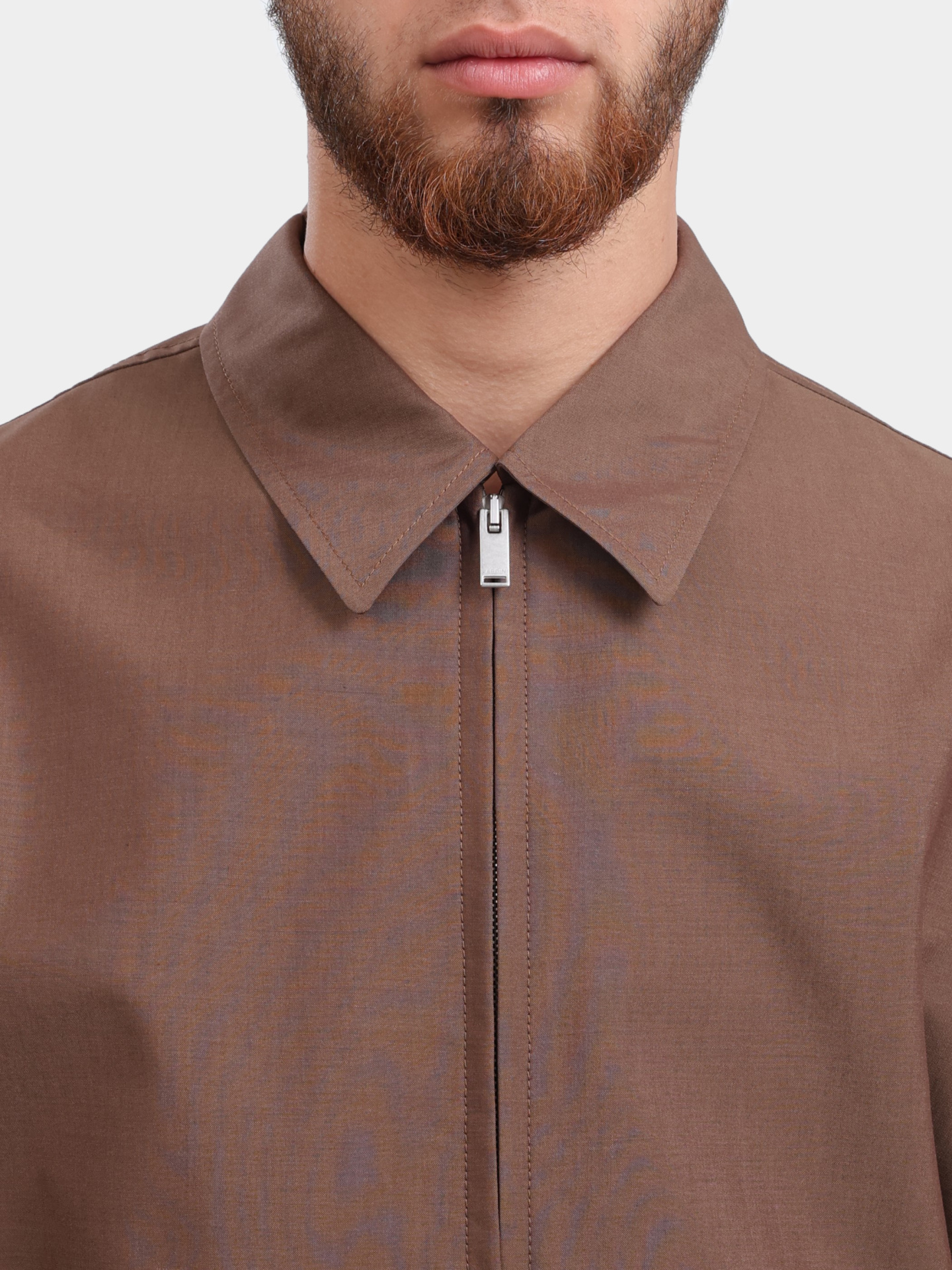 Бомбер NAIMA IF64412 420 коричневый из шерсти и хлопка — купить в интернет-магазине Verdistore