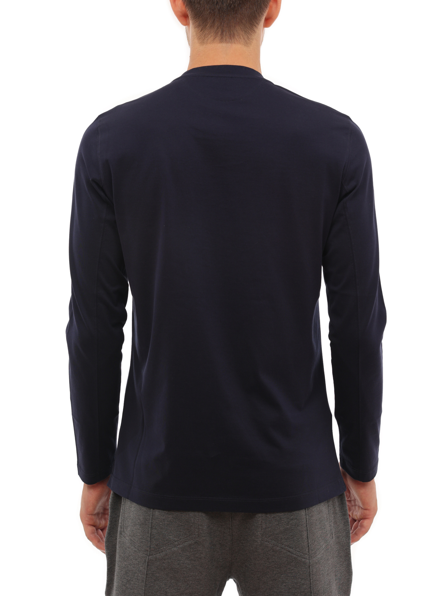 Лонгслив Brunello Cucinelli M0T618730 CJM32 хлопковый мужской — купить в интернет-магазине Verdistore