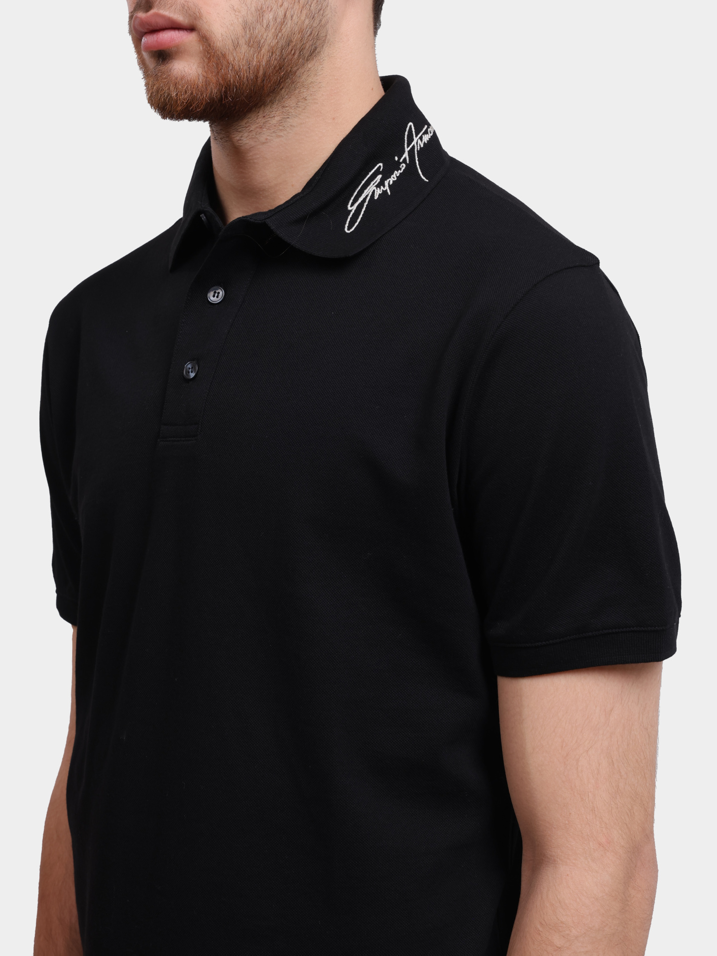 Поло Emporio Armani EM002999 AF12955 UC001 хлопковое мужское — купить в интернет-магазине Verdistore