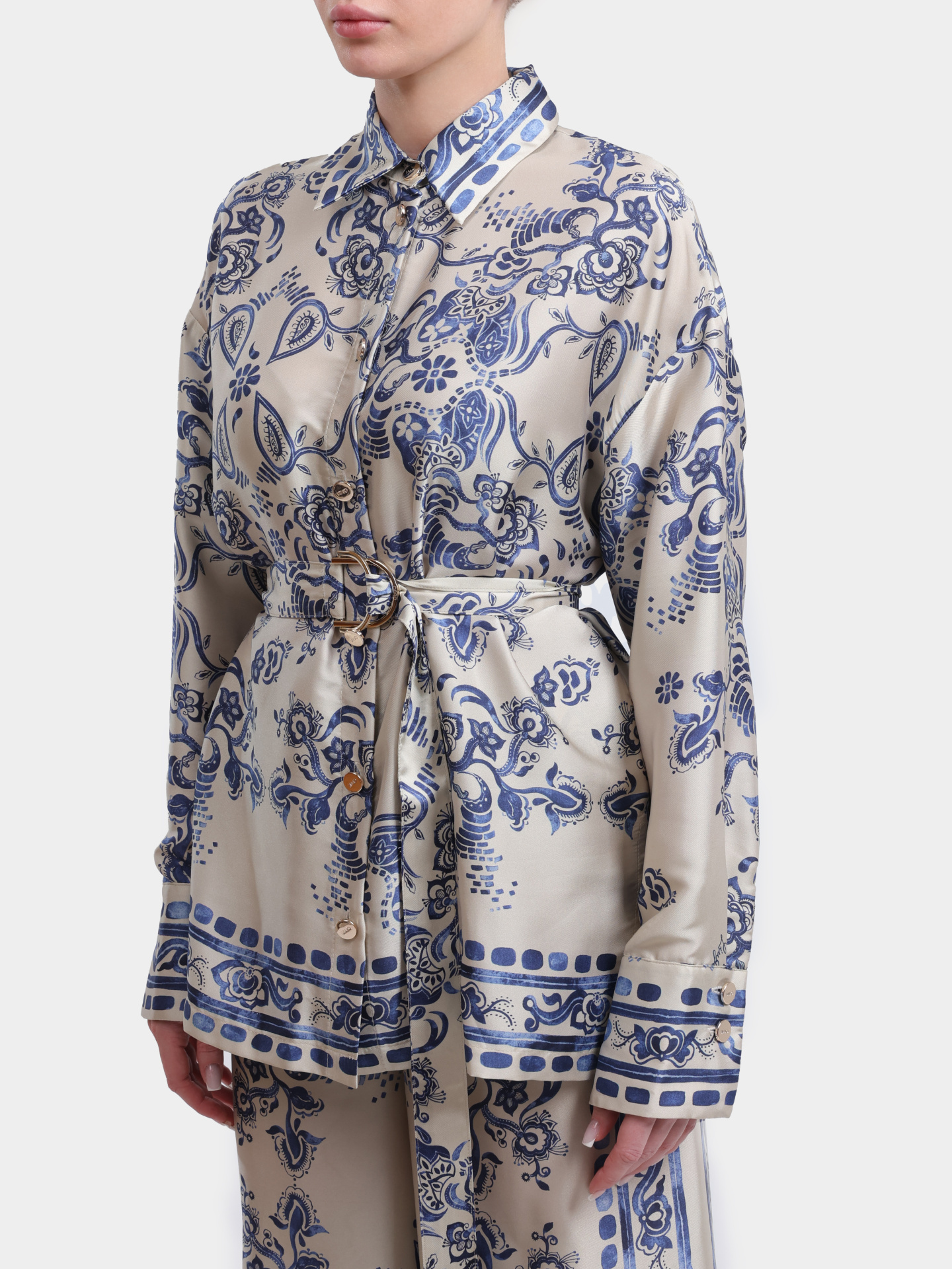 Блуза Liu-Jo BLACK LABEL CA6229 TS555 P9652 женская с цветочным принтом — купить в интернет-магазине Verdistore