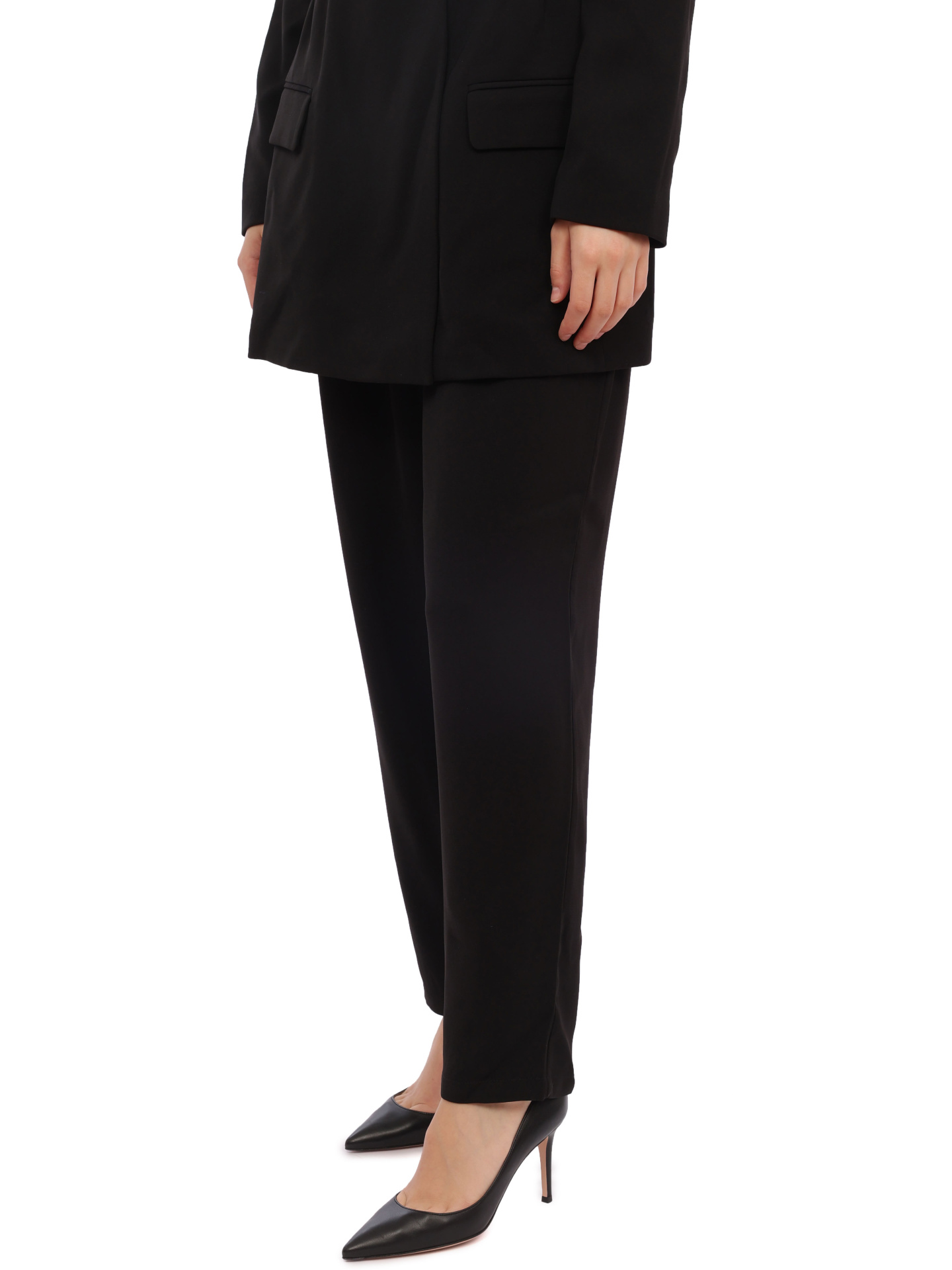картинка Брюки Armani Exchange 6RYP11 YN7NZ 1200 черные женские на резинке от магазина Verdistore