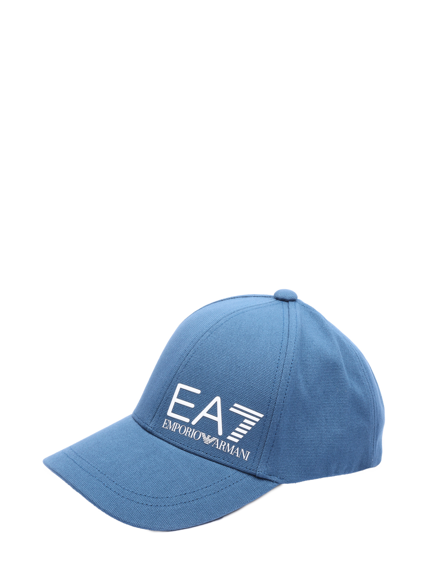 Бейсболка голубая из хлопка с крупным логотипом — купить в интернет-магазине Verdistore