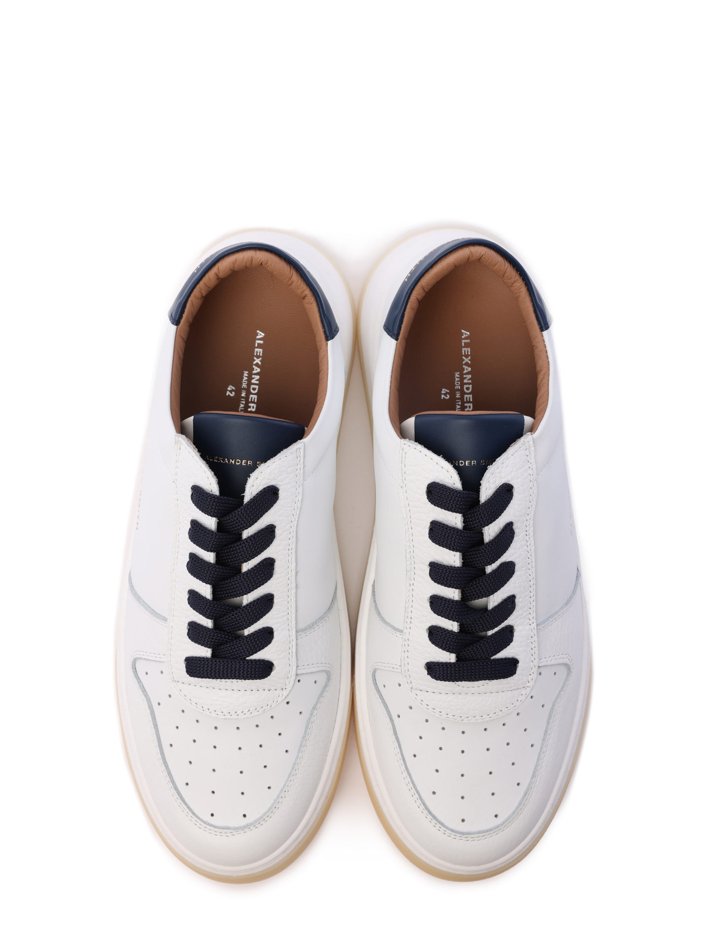 Кеды Alexander Smith AW T2U 91 WBL белые мужские с перфорацией — купить в интернет-магазине Verdistore