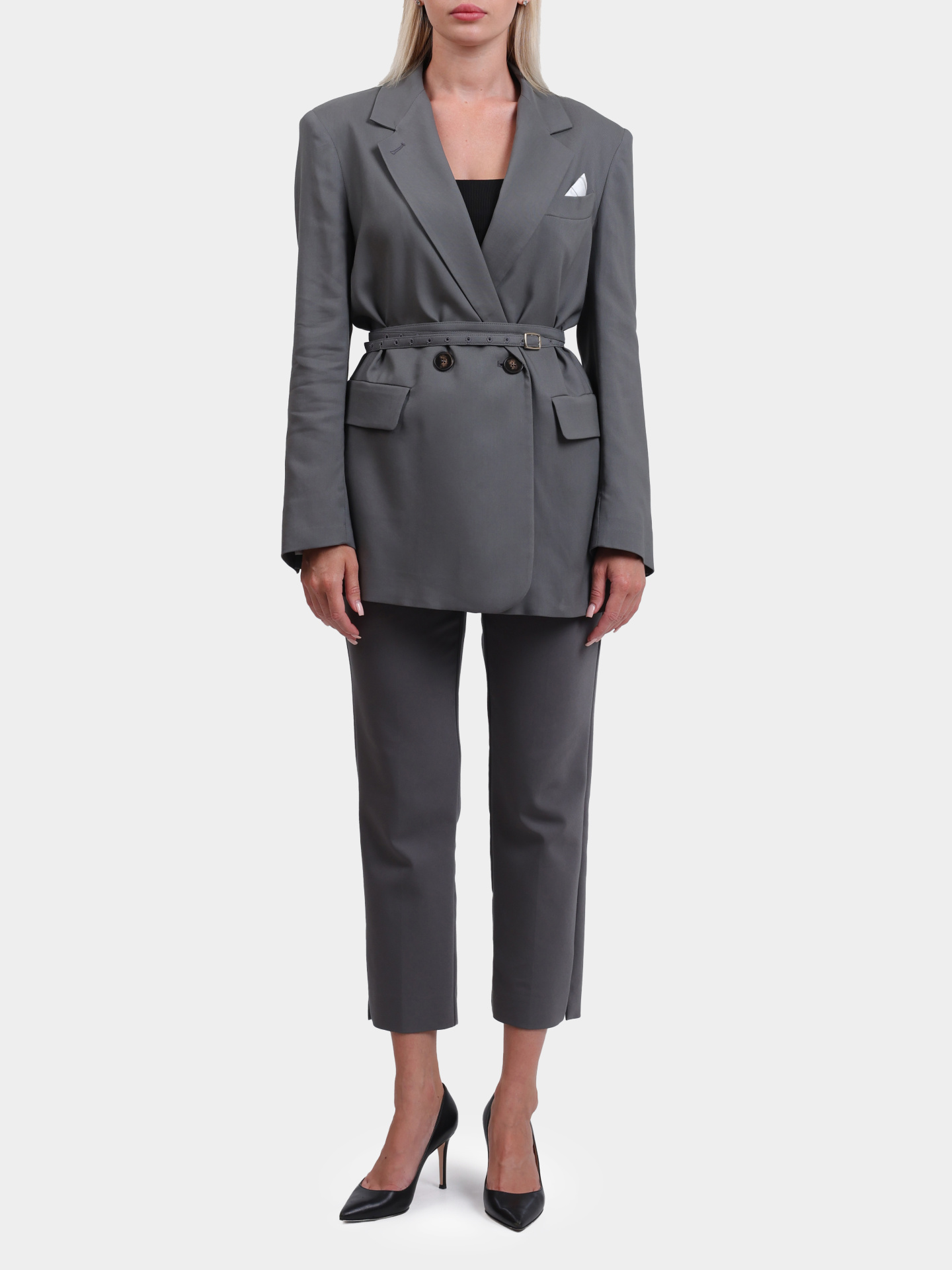 Жакет MARELLA MANISA 005 двубортный женский с ремнем — купить в интернет-магазине Verdistore