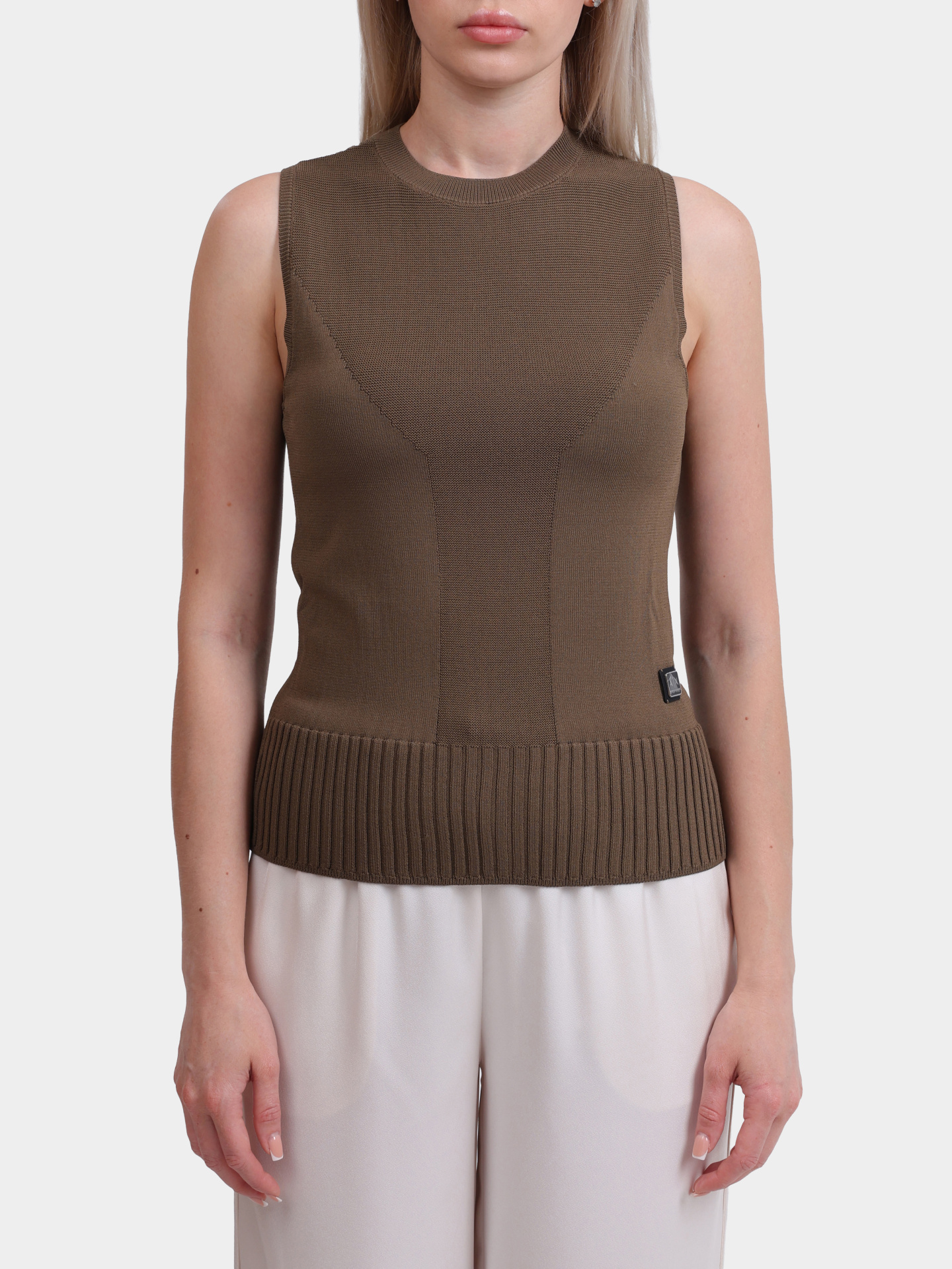 Топ Armani Exchange XW000118 AF10352 U6199 коричневый женский — купить в интернет-магазине Verdistore