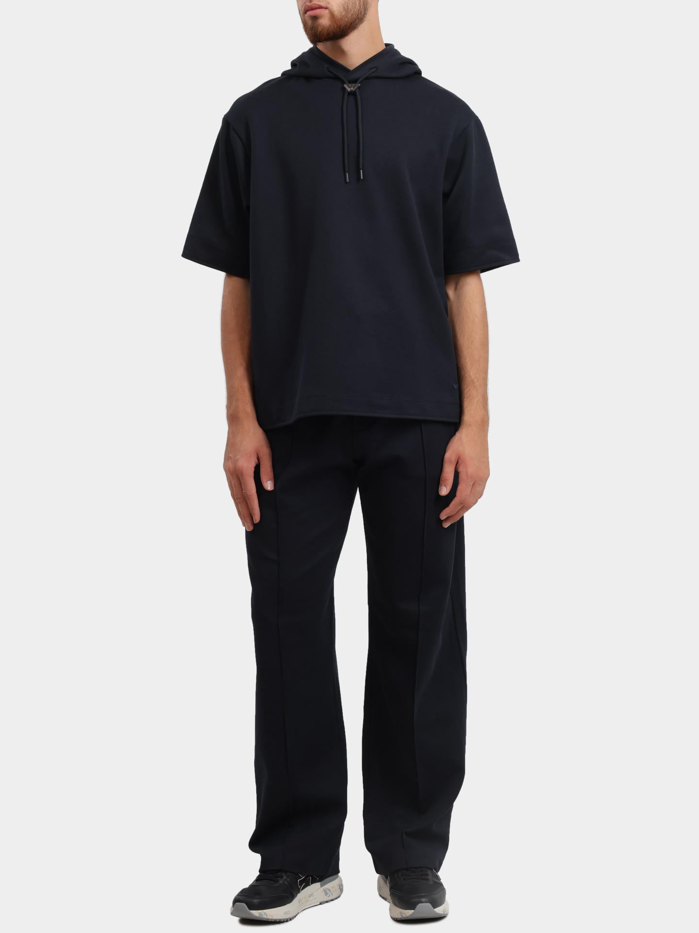 Брюки Emporio Armani EM000969 AF13488 UB118 темно-синие мужские — купить в интернет-магазине Verdistore