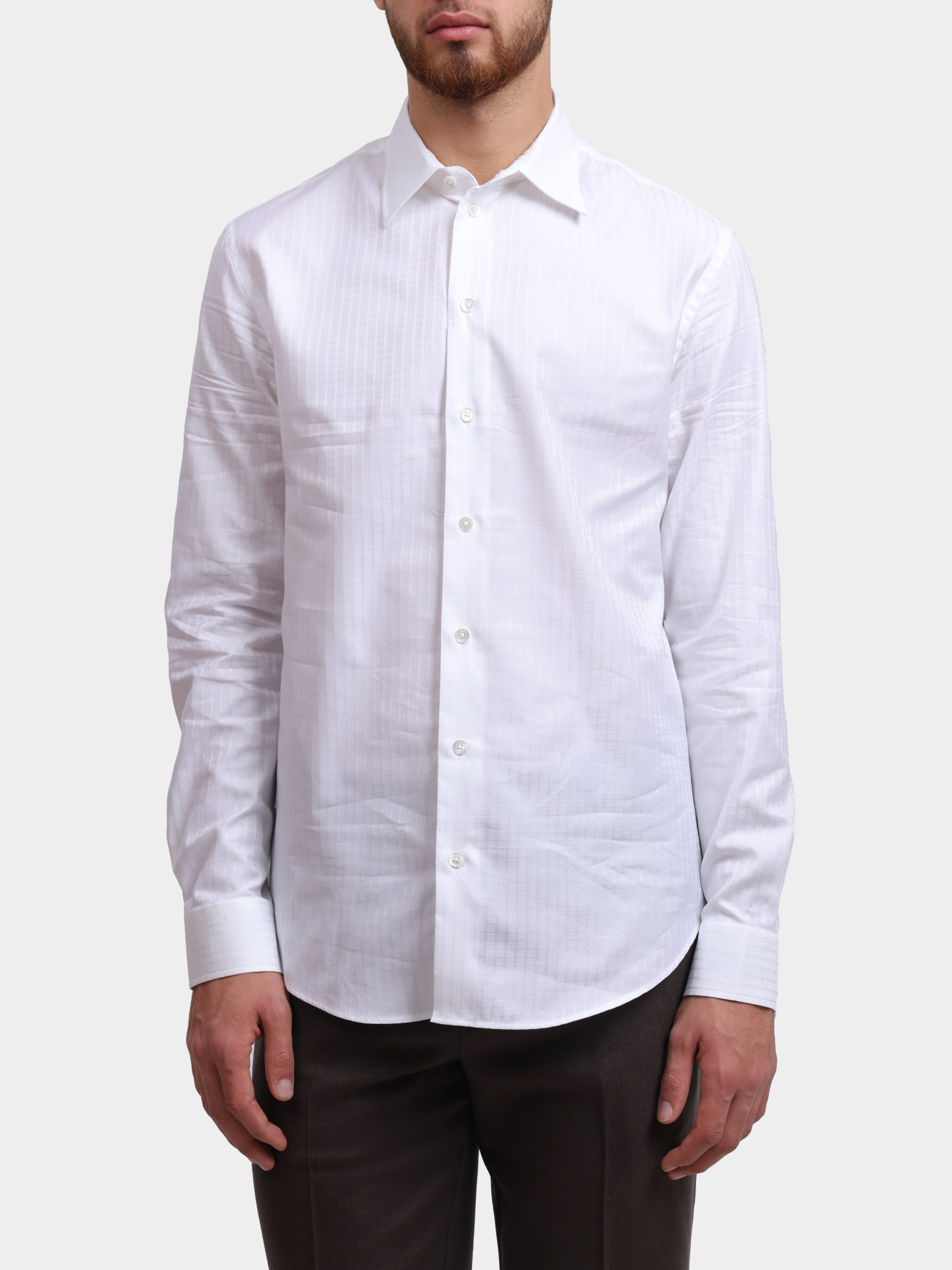 Рубашка Emporio Armani EM000099 TE16909 F0004 хлопковая мужская — купить в интернет-магазине Verdistore