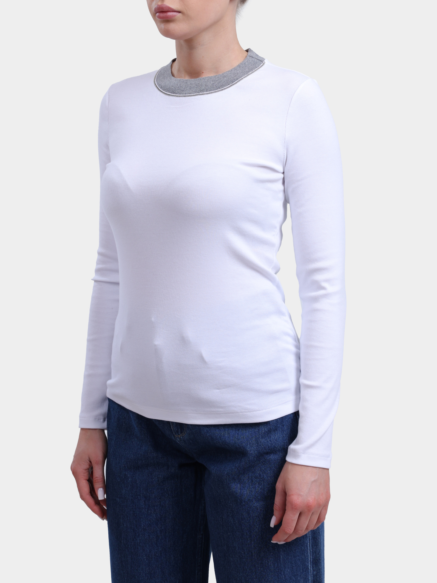 Лонгслив S06707J0 5669B 72B белый женский — купить в интернет-магазине Verdistore