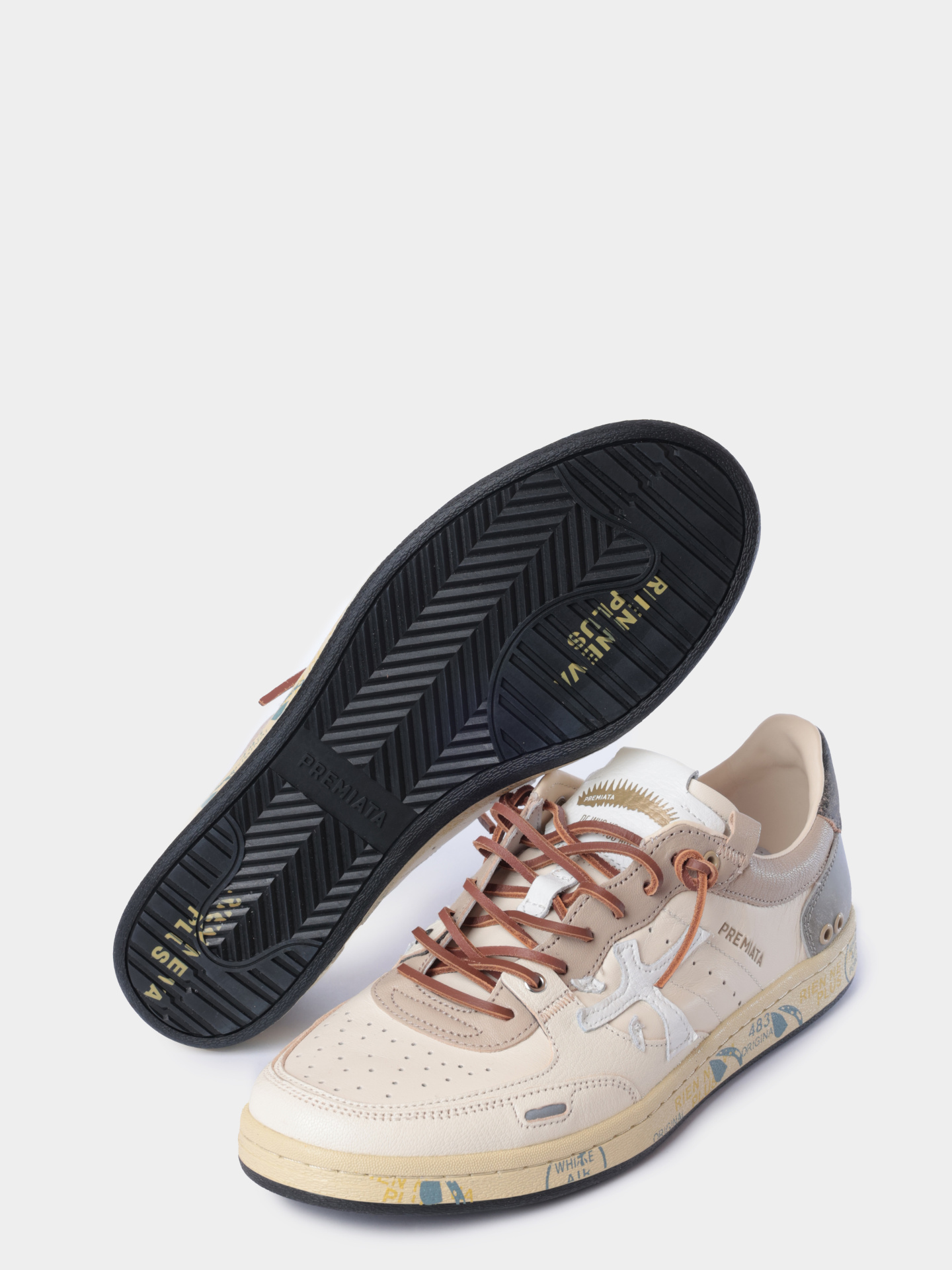 Кеды Premiata BSKT CLAY 8163 кожаные мужские — купить в интернет-магазине Verdistore