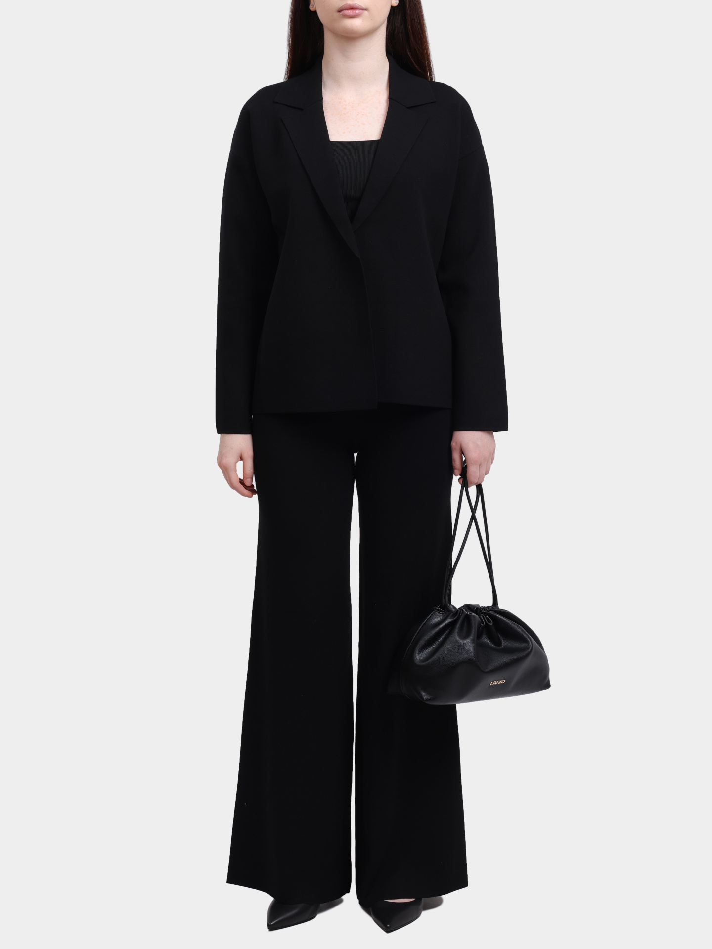 Жакет Liu-Jo MF5417 MS99E 22222 черный женский с поясом — купить в интернет-магазине Verdistore