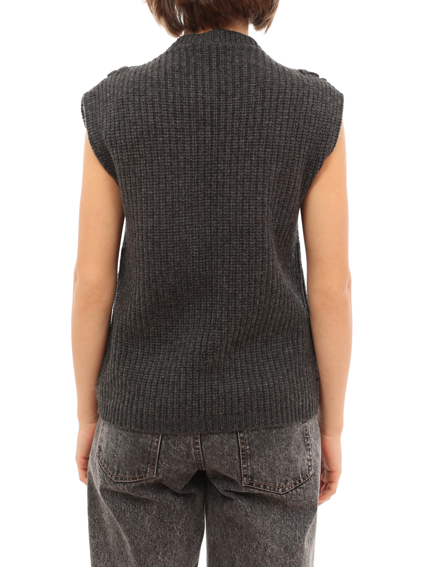 Свитер Brunello Cucinelli M52562900 серый женский — купить в интернет-магазине Verdistore