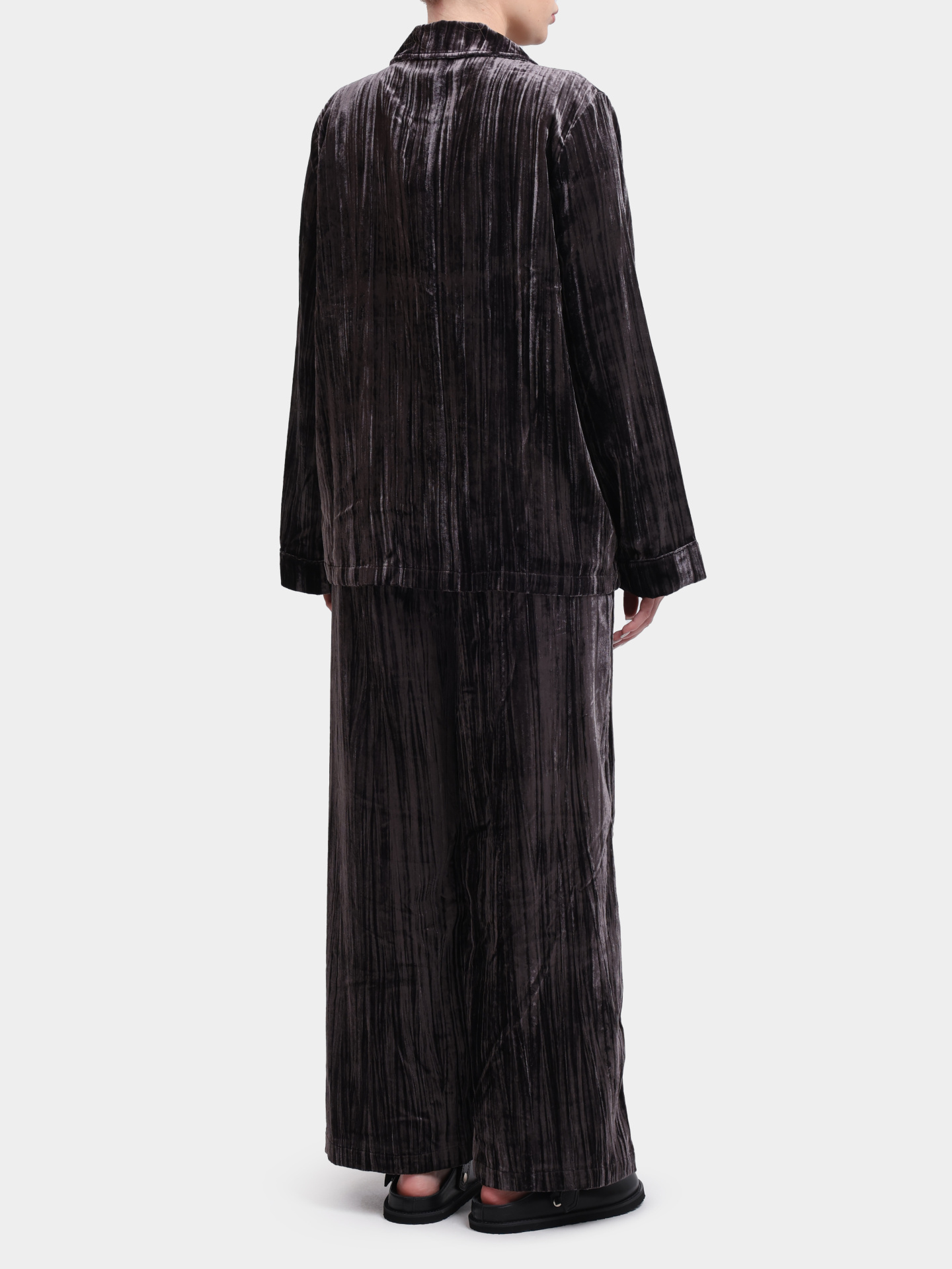 Ночная сорочка VELVET_SHIRT 10275018 01 50550047 010 черная женская  — купить в интернет-магазине Verdistore