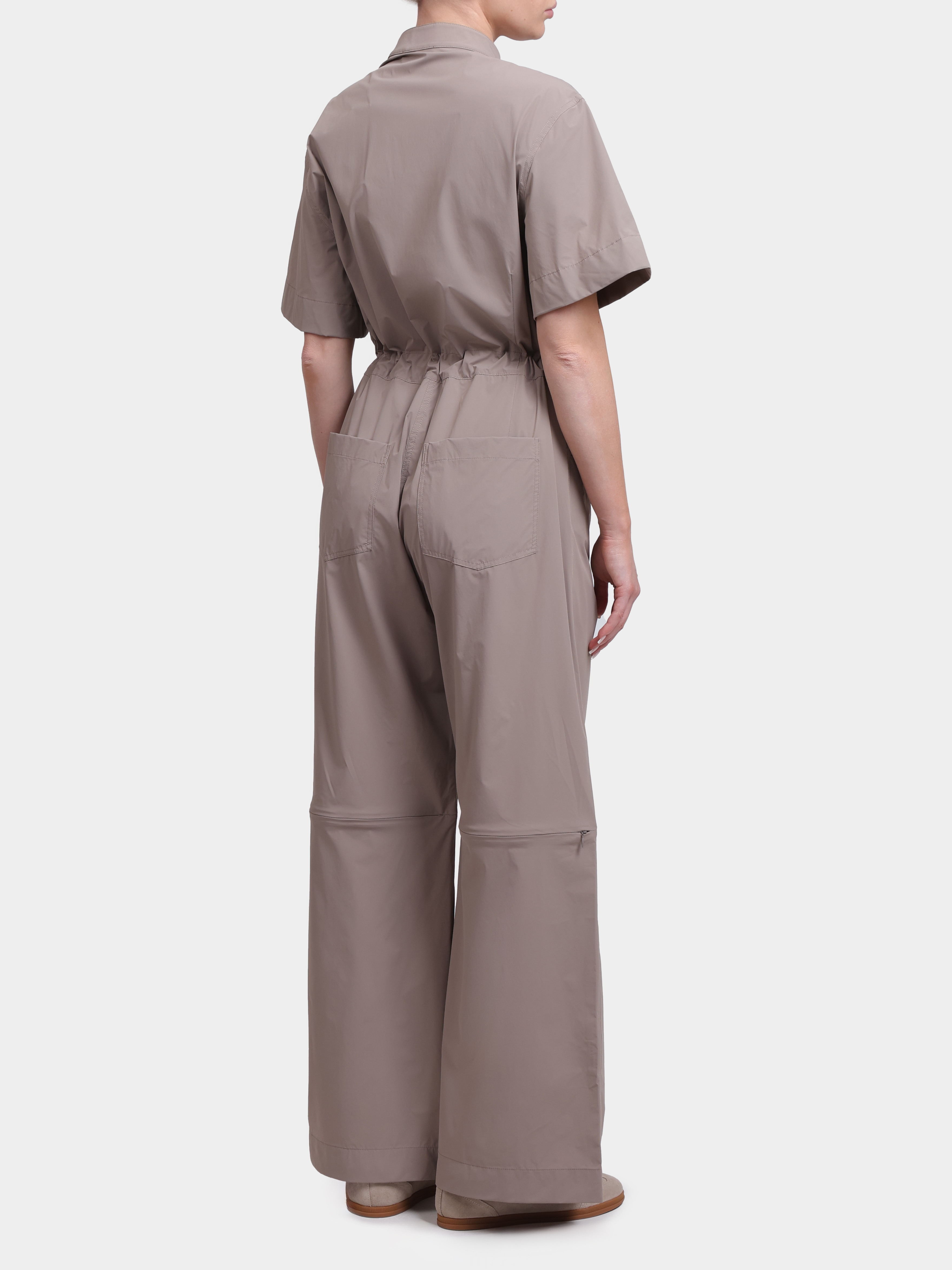 Комбинезон Herno TT000010D 12691Z 2600 бежевый женский с поясом на кулиске  — купить в интернет-магазине Verdistore