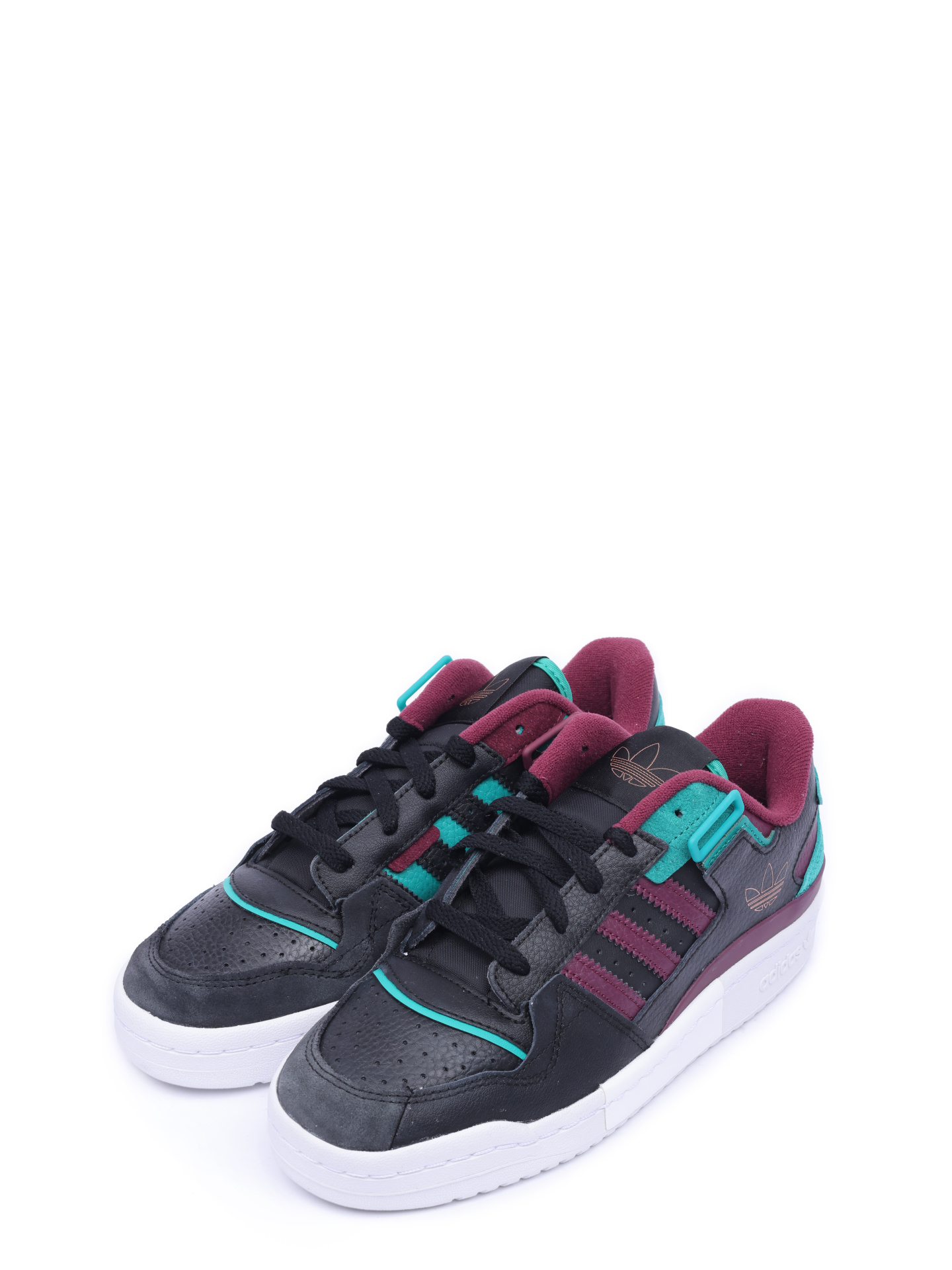 Кроссовки Adidas Forum Low Exhibit H01912 комбинированные с вставками — купить в интернет-магазине Verdistore