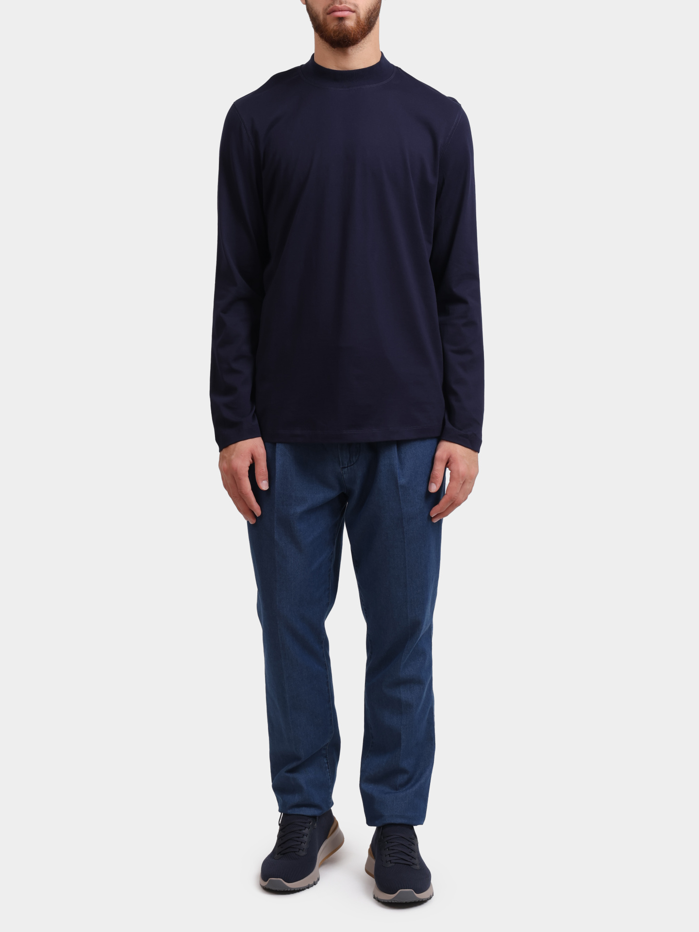 Лонгслив Brunello Cucinelli M0B131366 C6134 хлопковый мужской — купить в интернет-магазине Verdistore