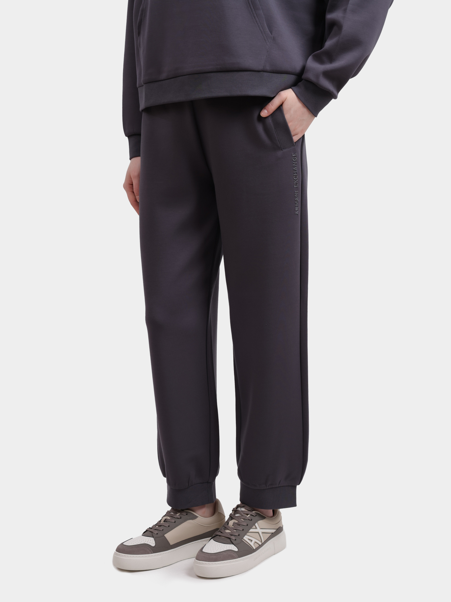 Брюки серого цвета с логотипом — купить в интернет-магазине Verdistore