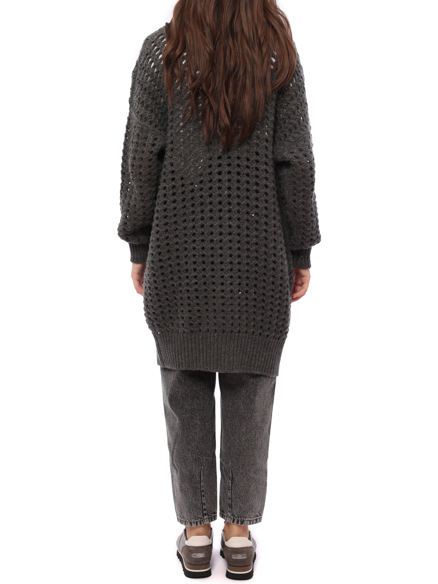 Кардиган Brunello Cucinelli M32364516 CJ079 удлиненный женский — купить в интернет-магазине Verdistore