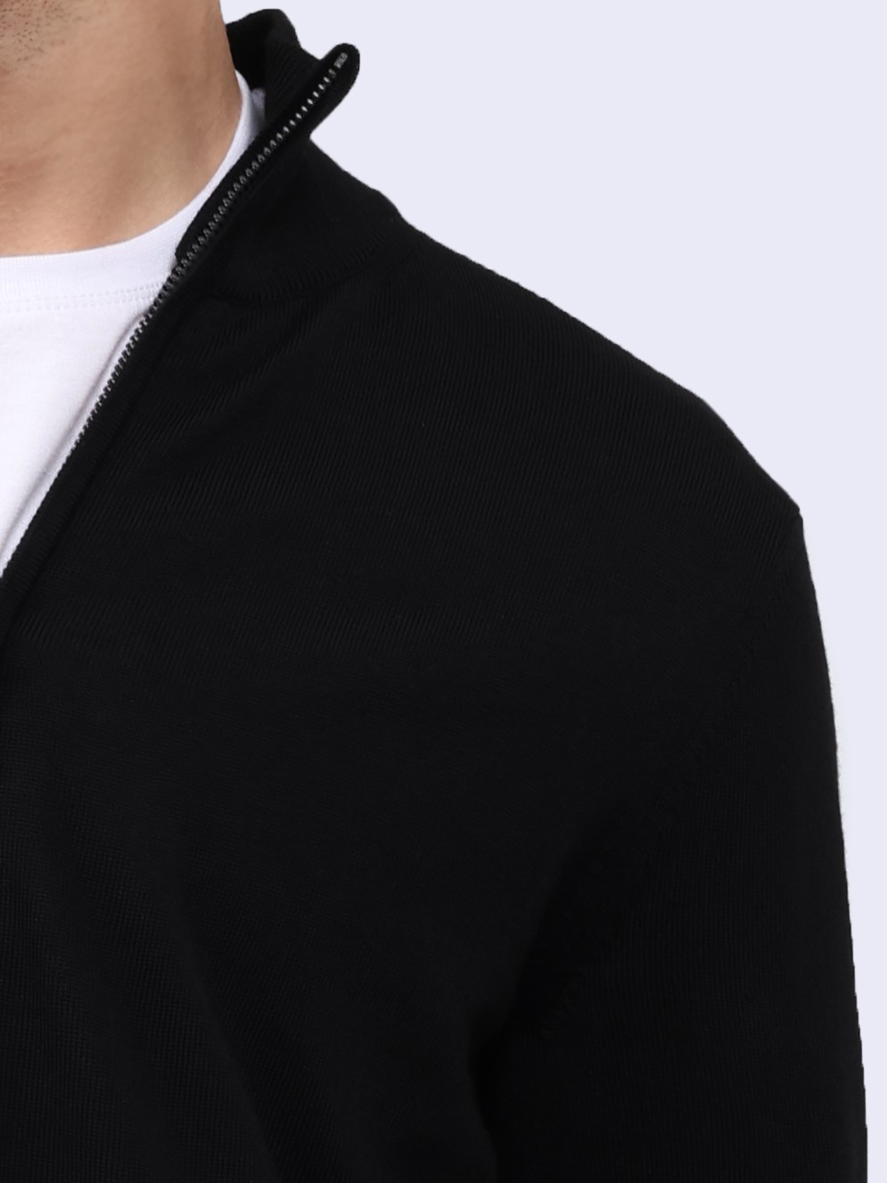 Кардиган из шерсти с воротником стойкой — купить в интернет-магазине Verdistore