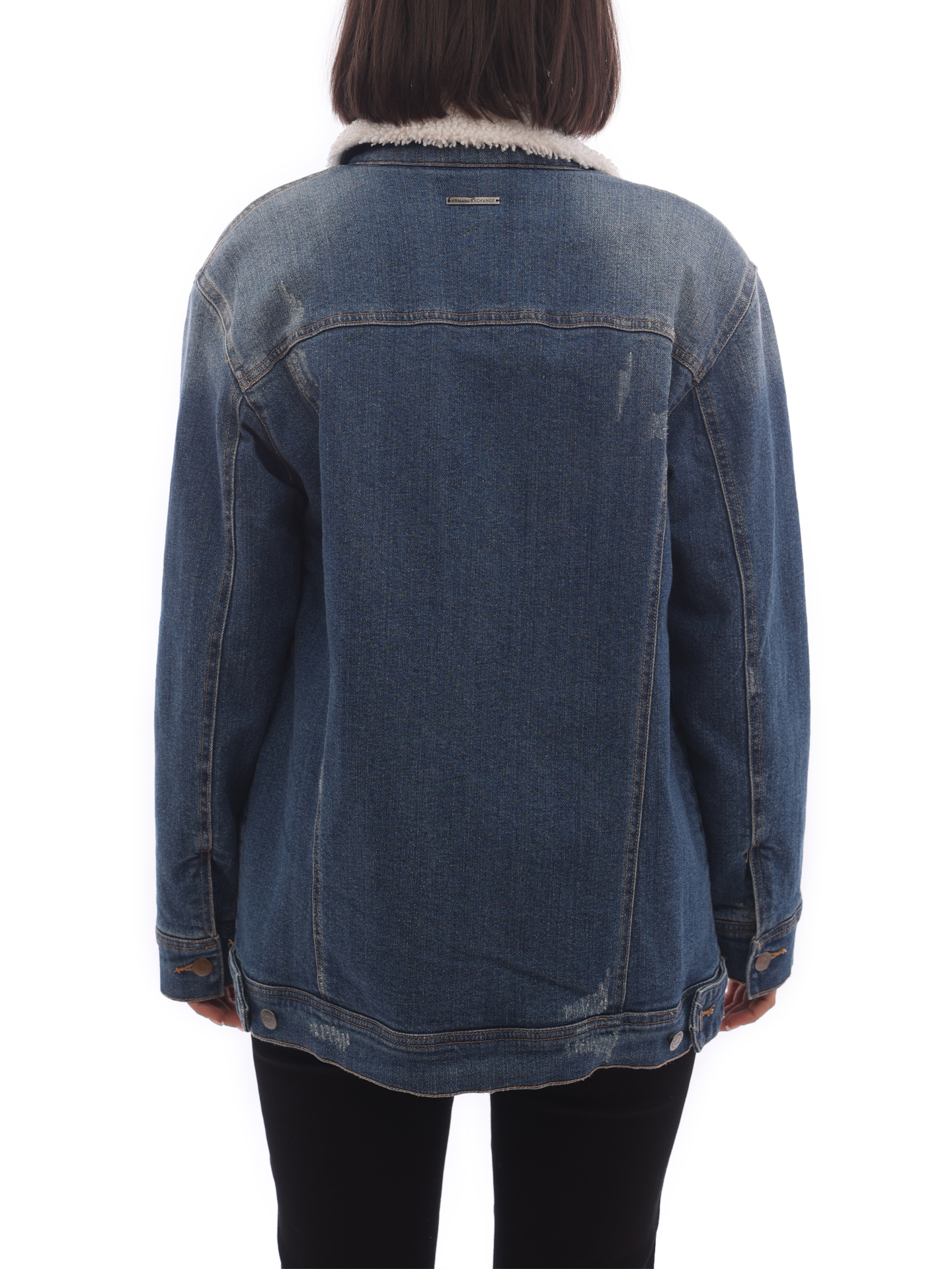 Куртка Armani Exchange 6ZYB02 утепленная женская из денима — купить в интернет-магазине Verdistore