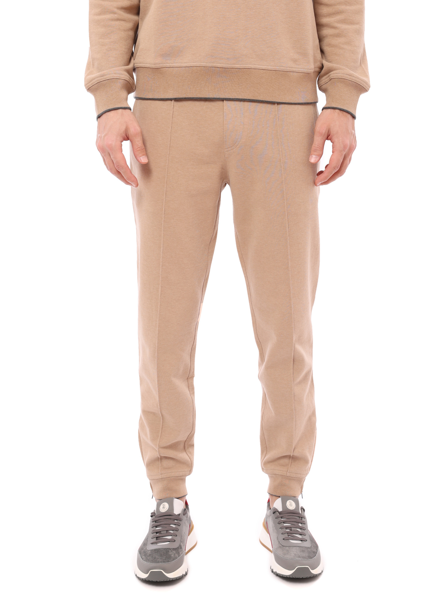 Брюки Brunello Cucinelli MTU143142G CB575 хлопковые мужские со стрелками  — купить в интернет-магазине Verdistore