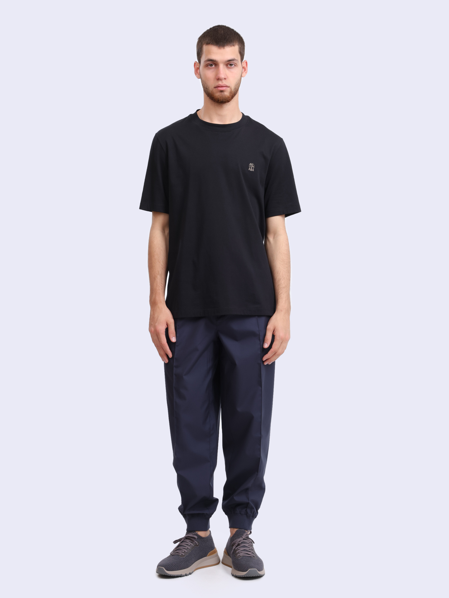 Брюки Brunello Cucinelli MB4223580T CDQ57 темно-синие мужские из нейлона — купить в интернет-магазине Verdistore