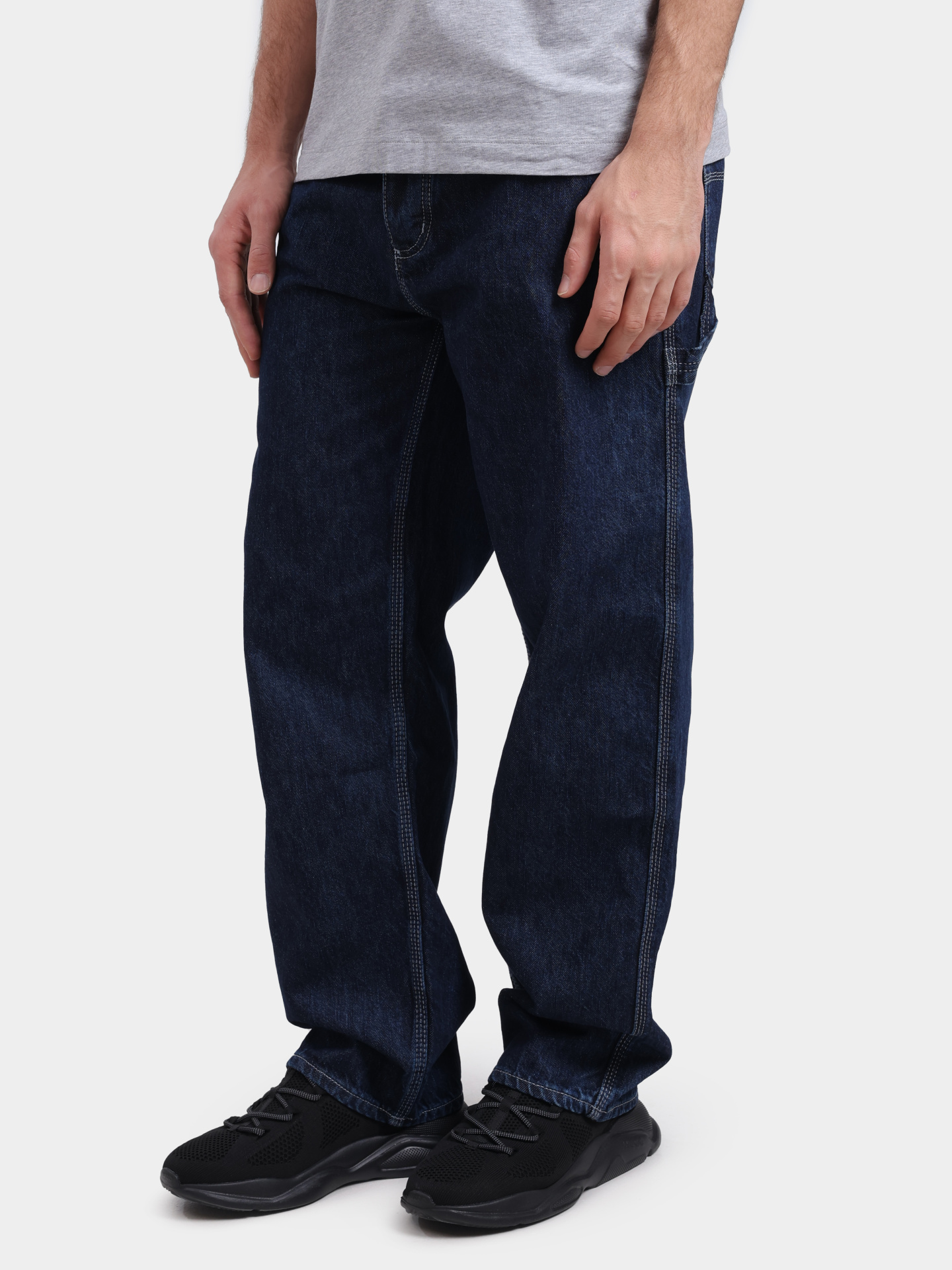 Джинсы HUGO BLUE 10276905 01 50553473 403 темно-синие мужские хлопковые — купить в интернет-магазине Verdistore