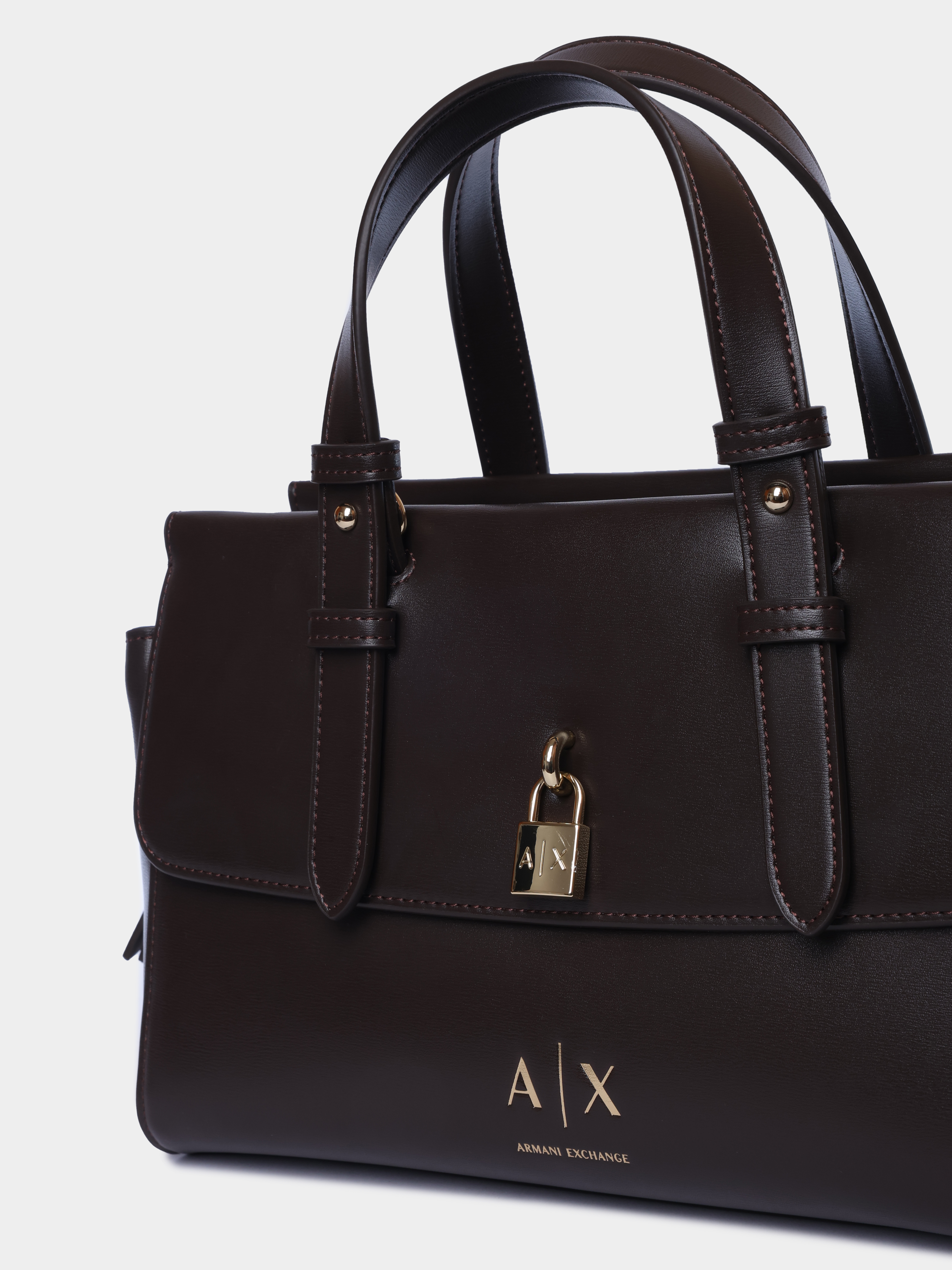 Cумка Armani Exchange XW003055 AF28605 U6032 темно-коричневая женская — купить в интернет-магазине Verdistore