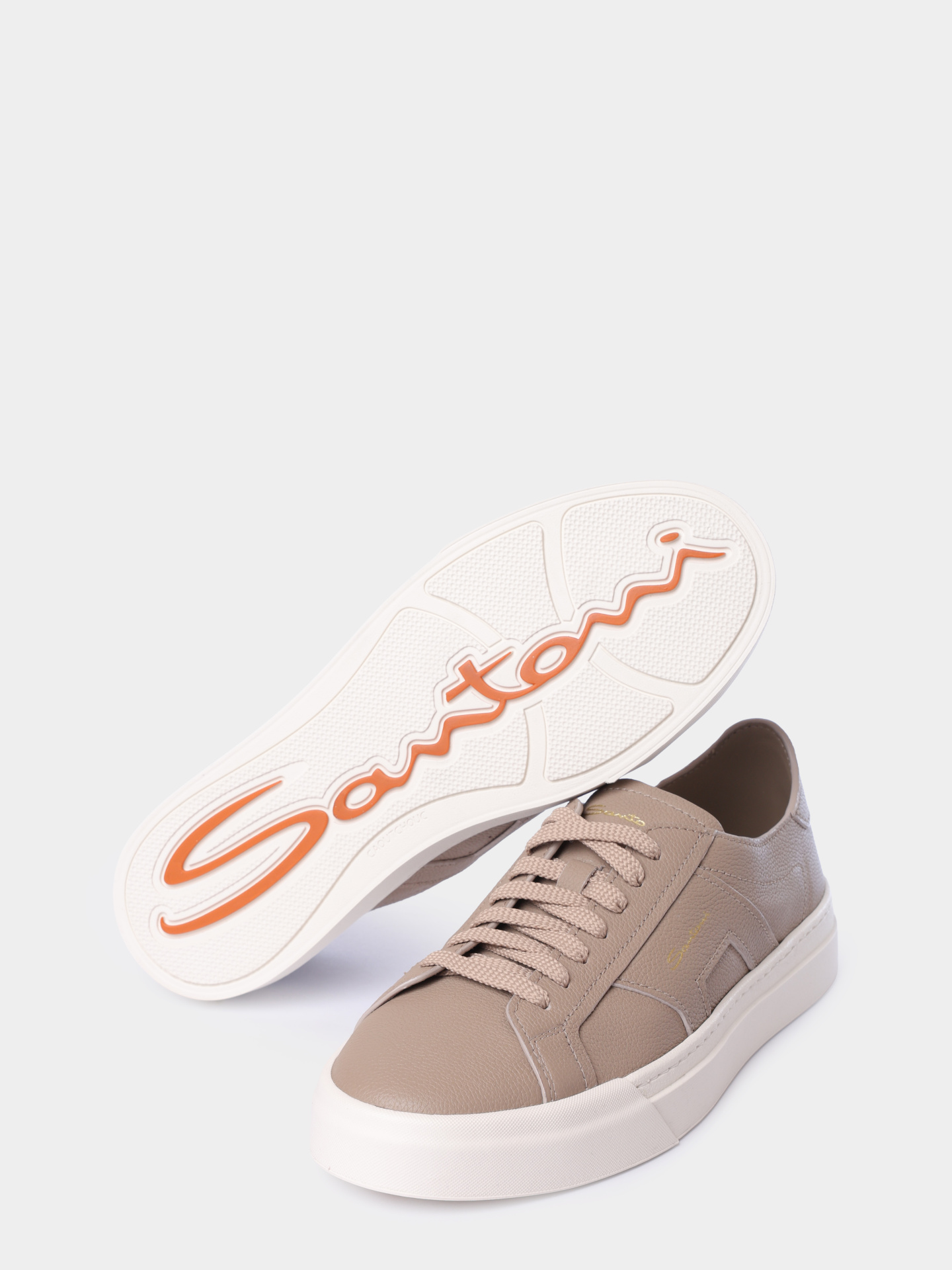 Кеды Santoni MBGG21967PNNTSIWE68 кожаные мужские — купить в интернет-магазине Verdistore